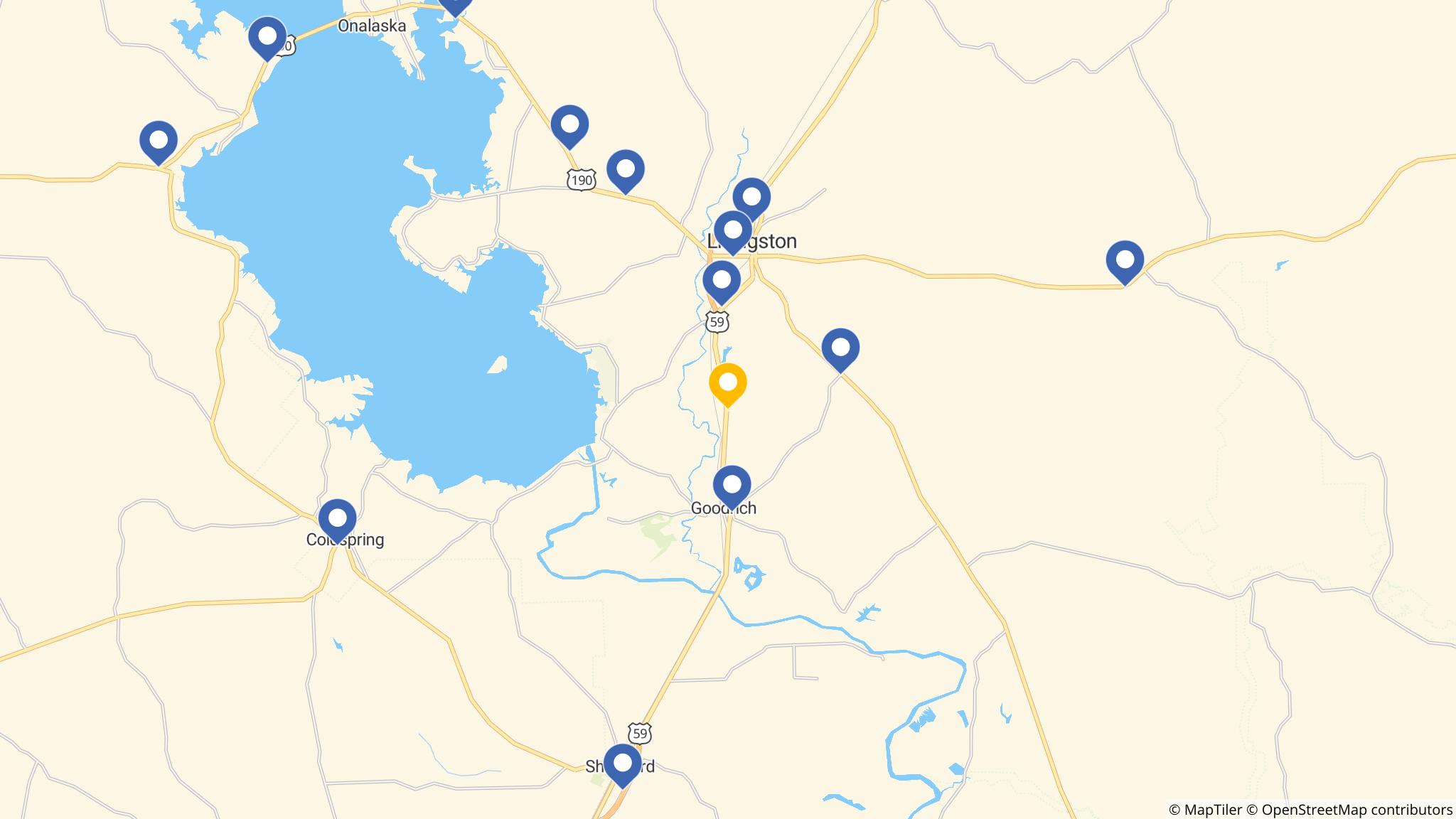 Street map of the ATM area