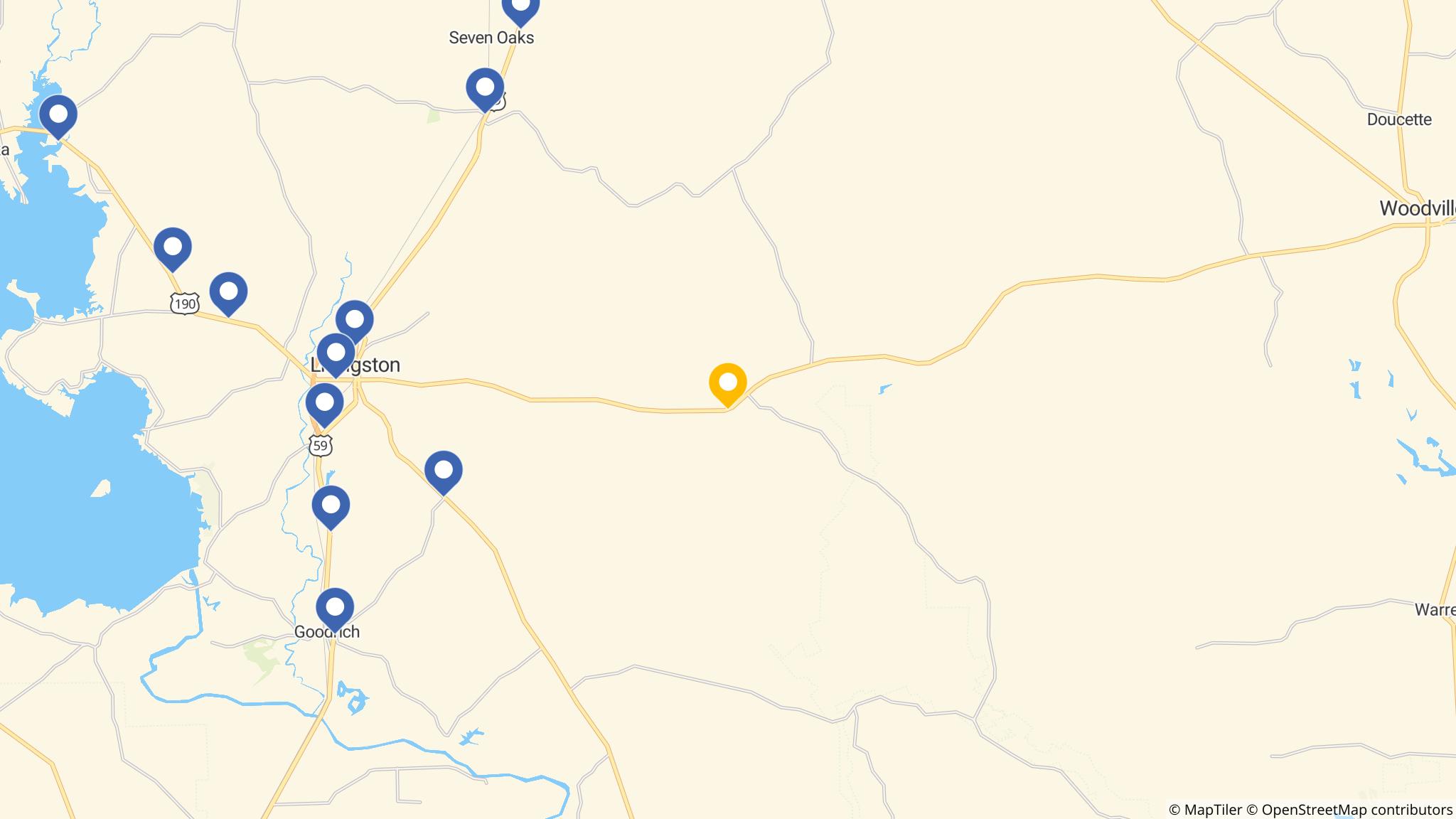 Street map of the ATM area