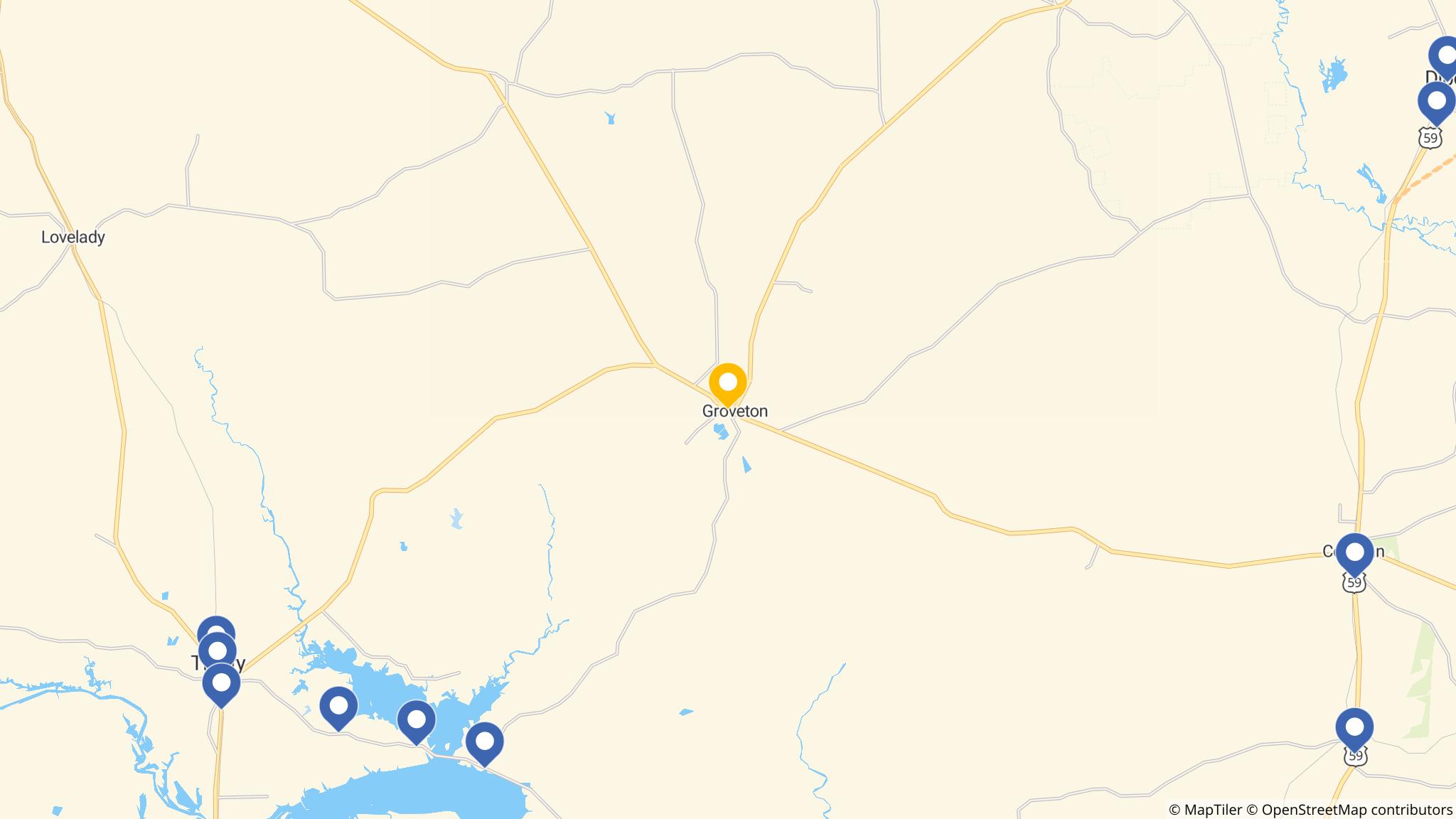 Street map of the ATM area