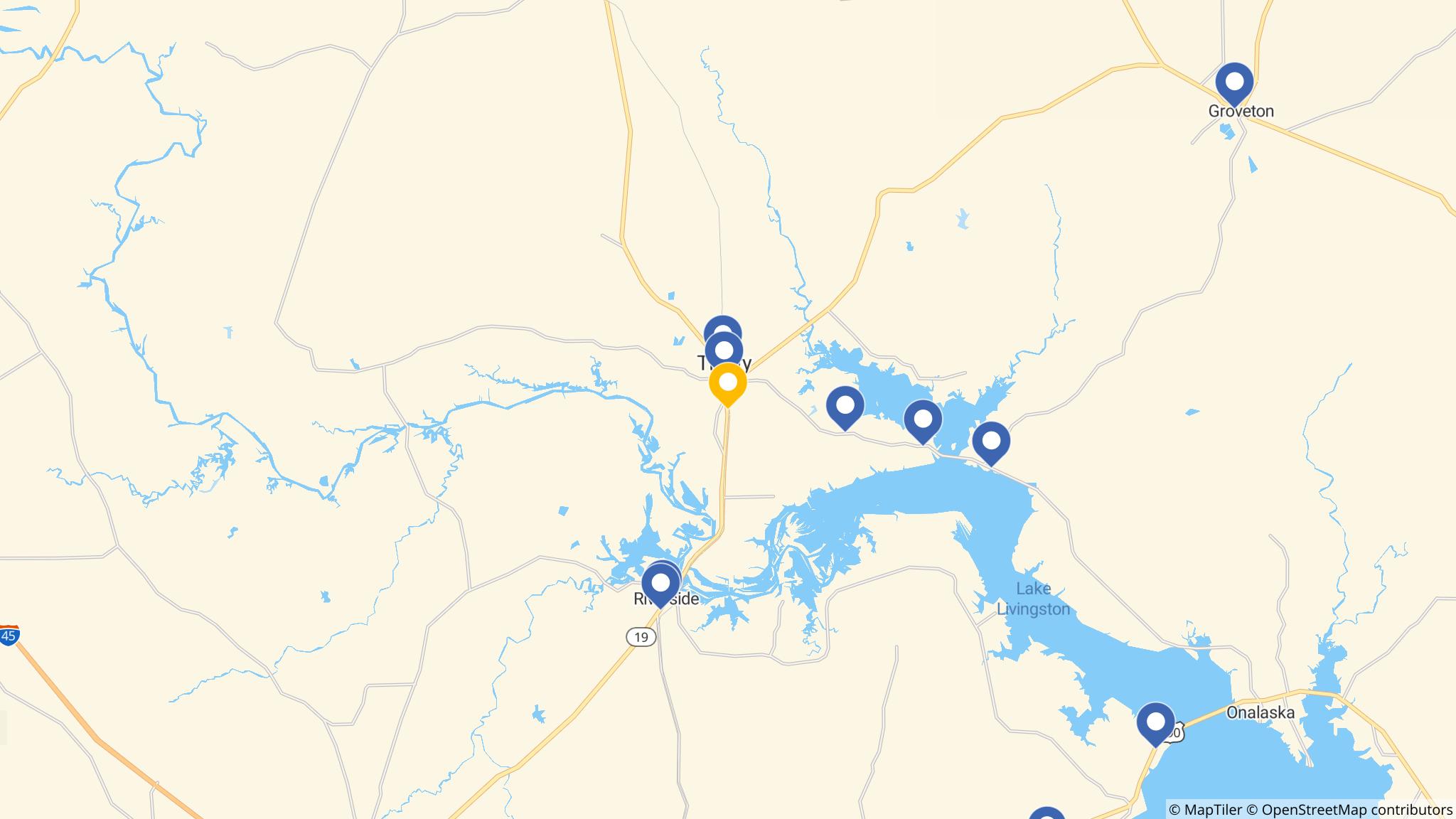 Street map of the ATM area
