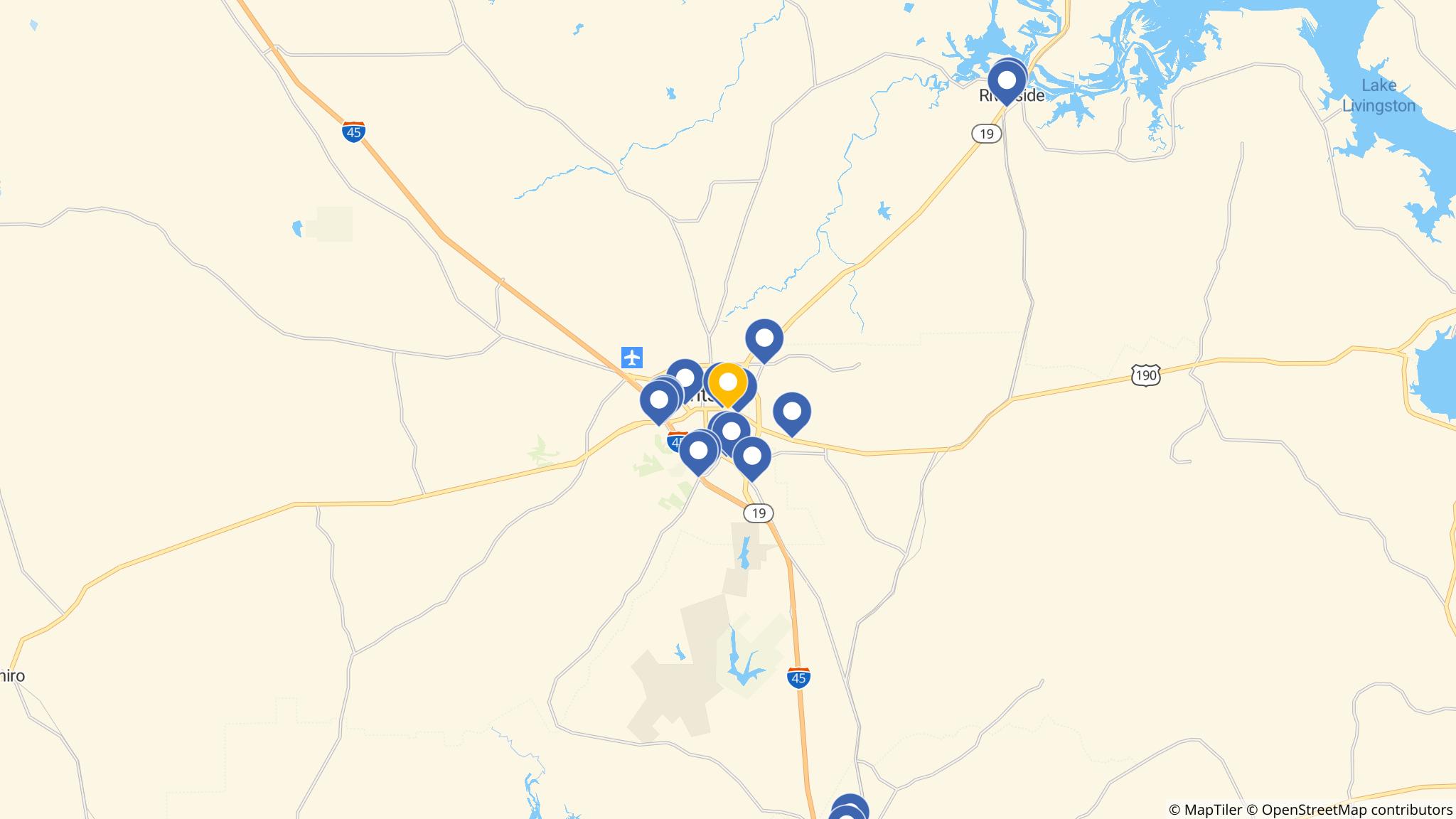 Street map of the ATM area