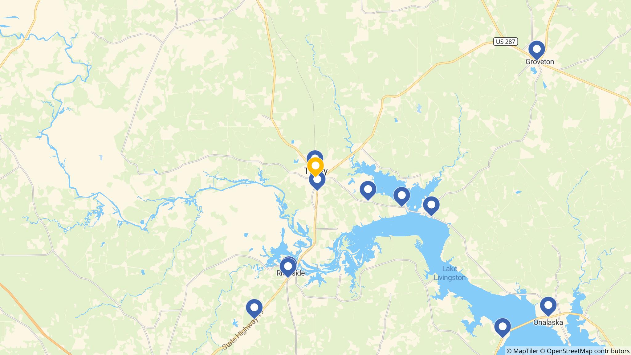 Street map of the ATM area