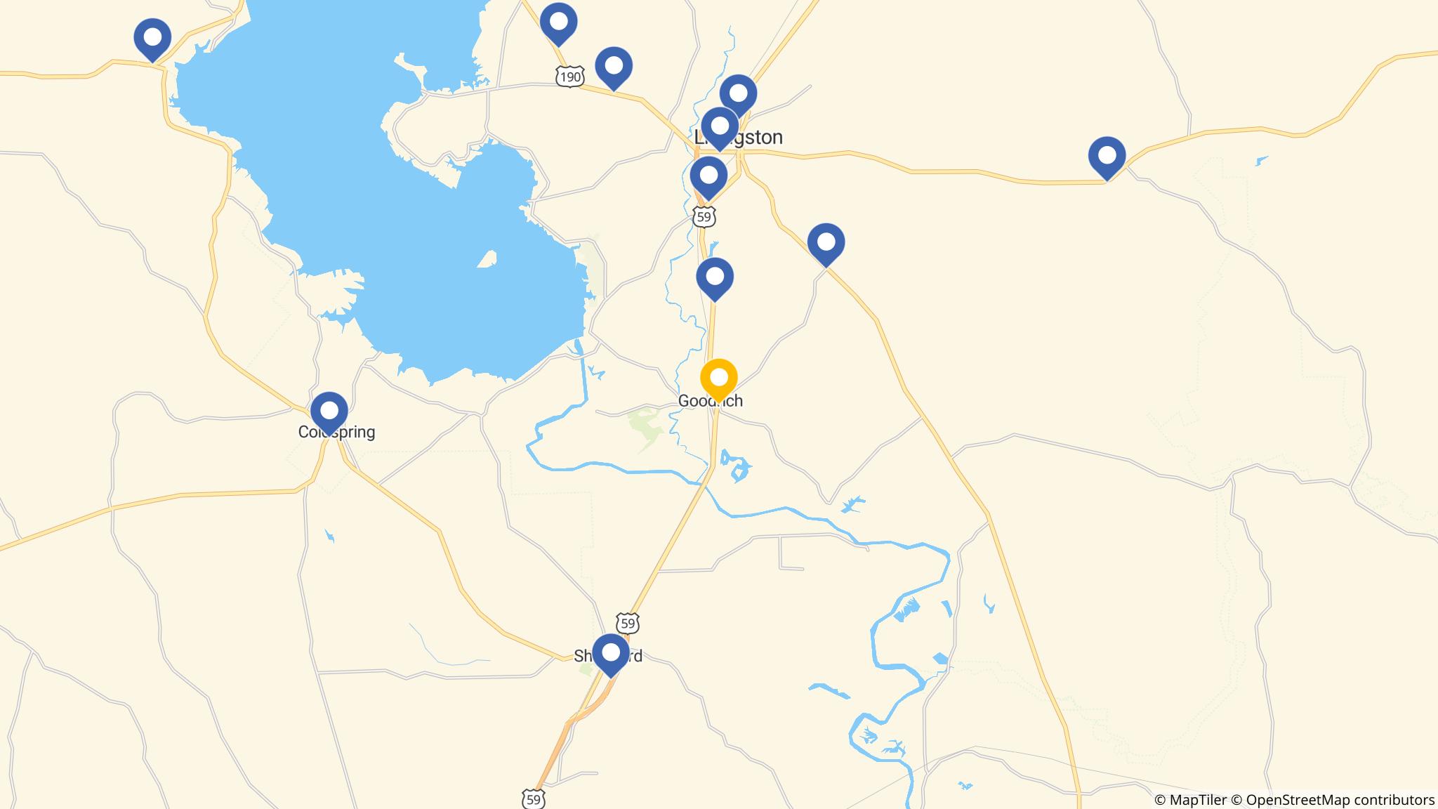 Street map of the ATM area