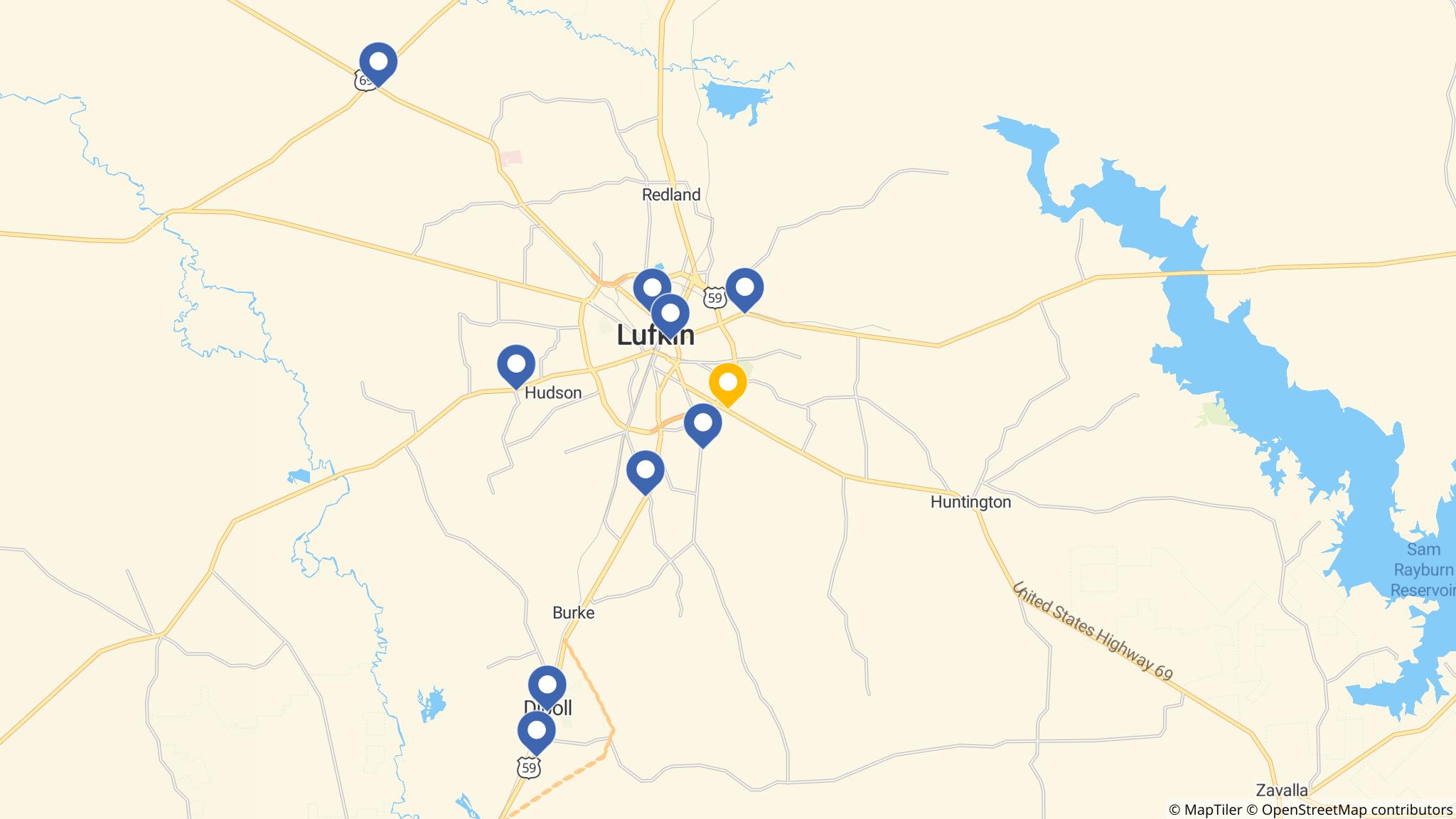 Street map of the ATM area