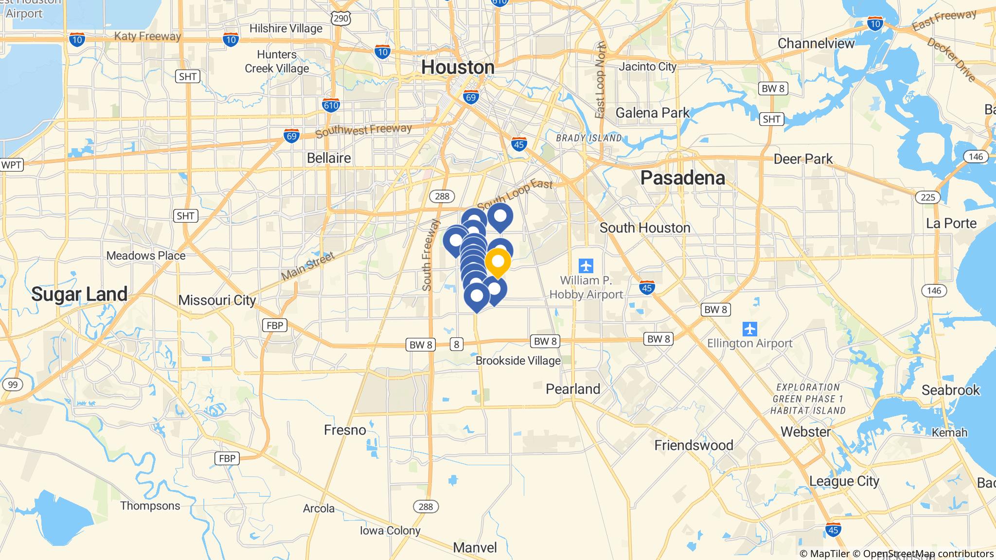 Street map of the ATM area