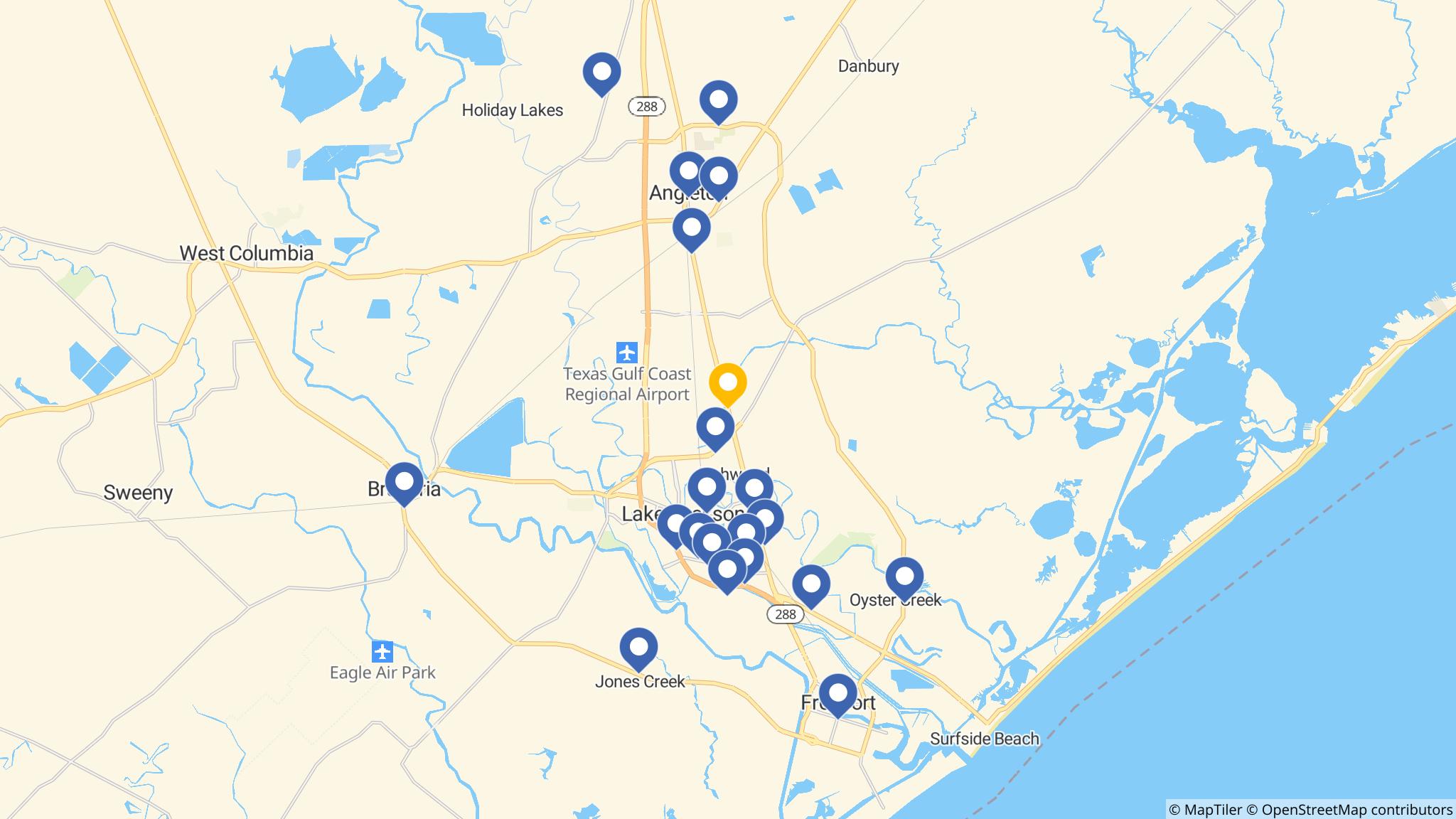 Street map of the ATM area