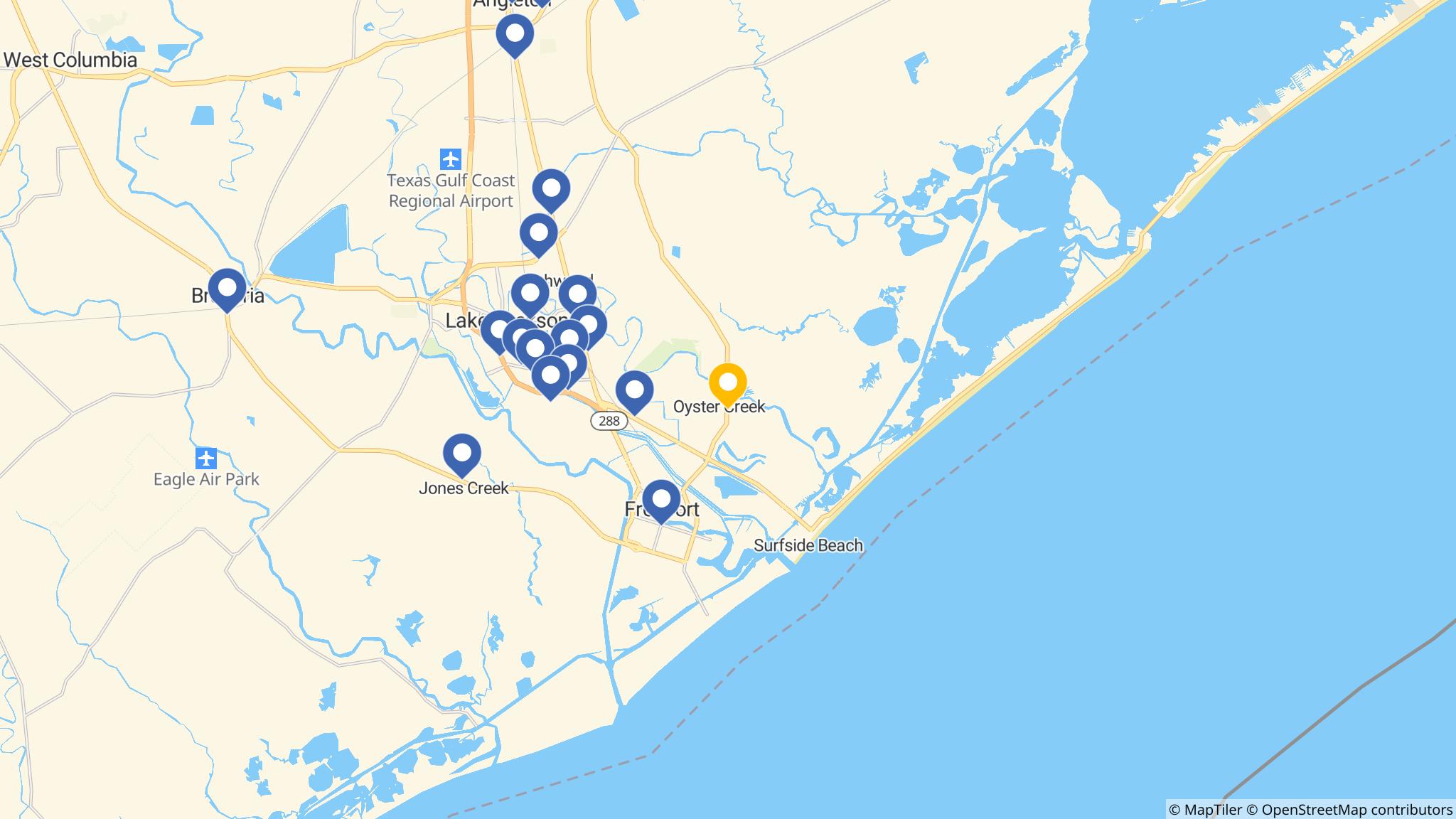 Street map of the ATM area