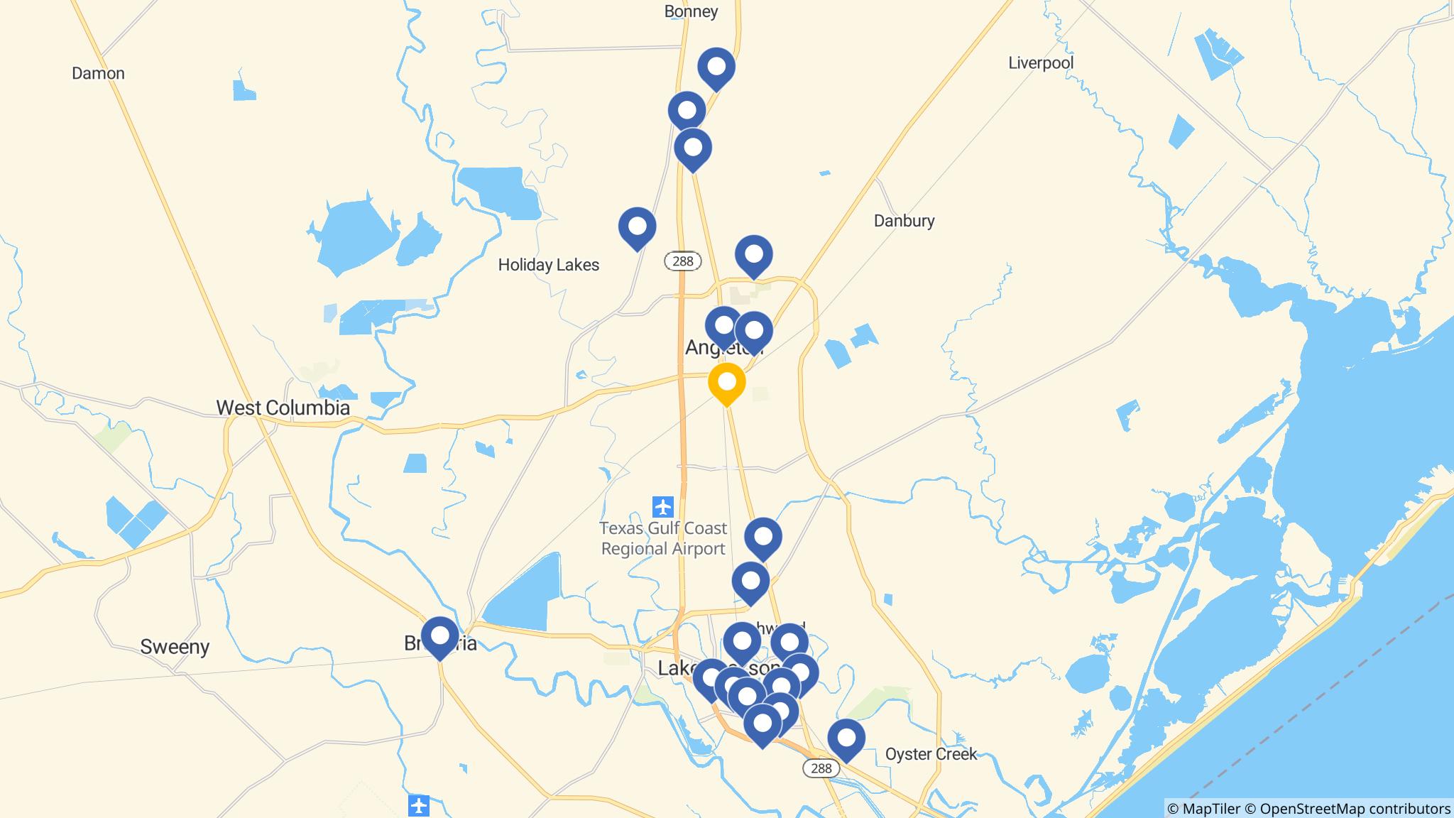 Street map of the ATM area