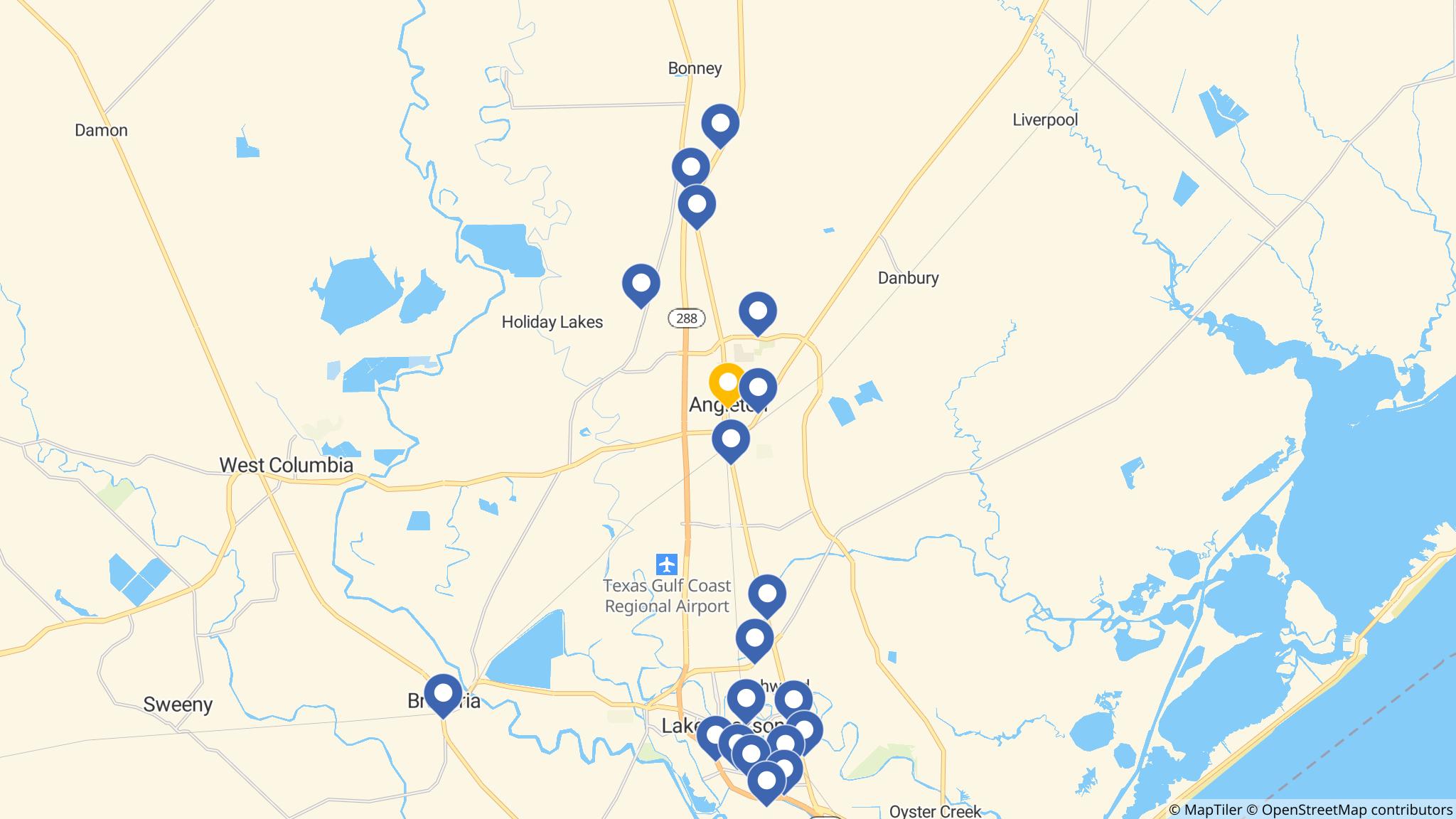 Street map of the ATM area