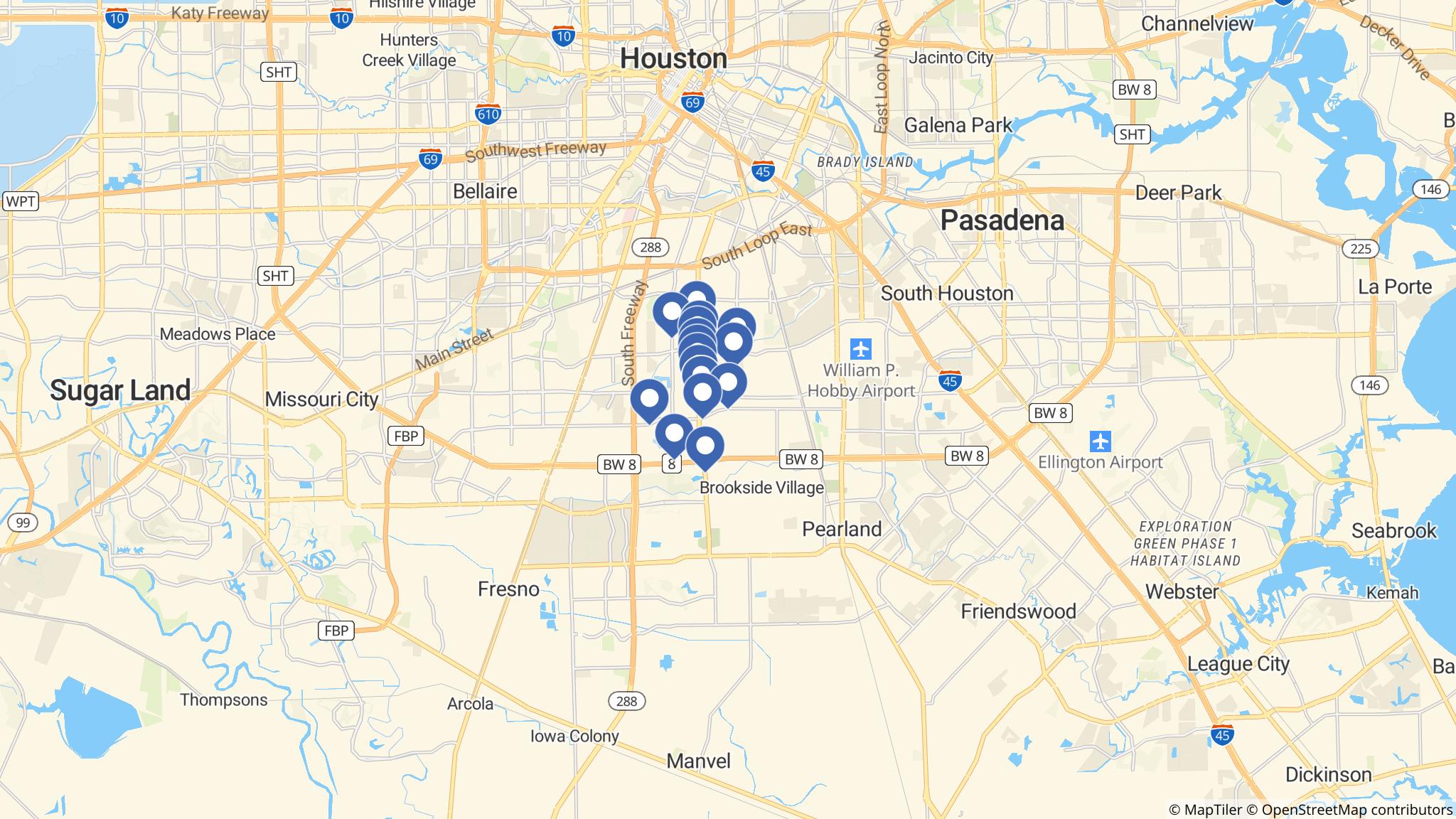 Street map of the ATM area