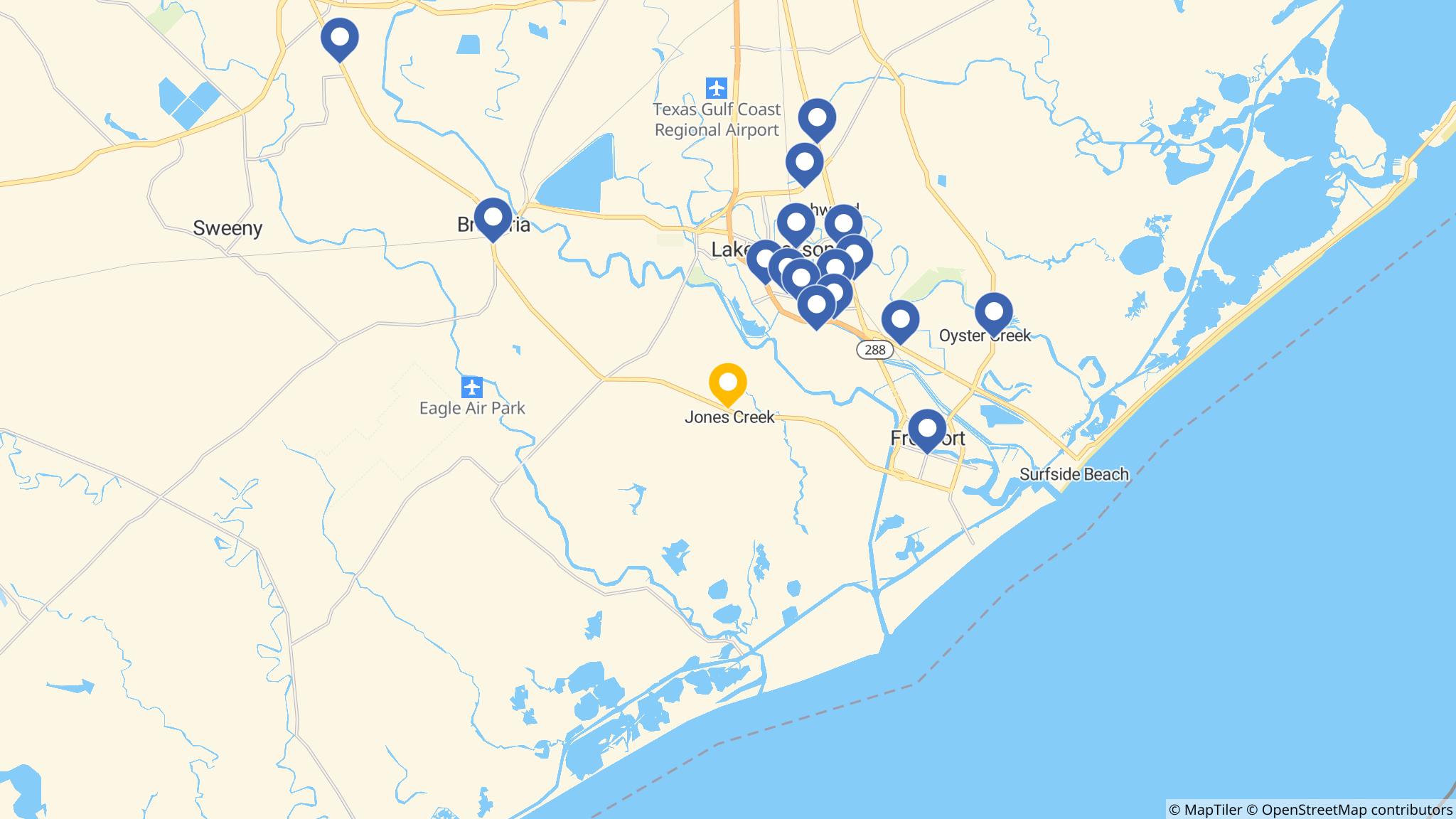 Street map of the ATM area