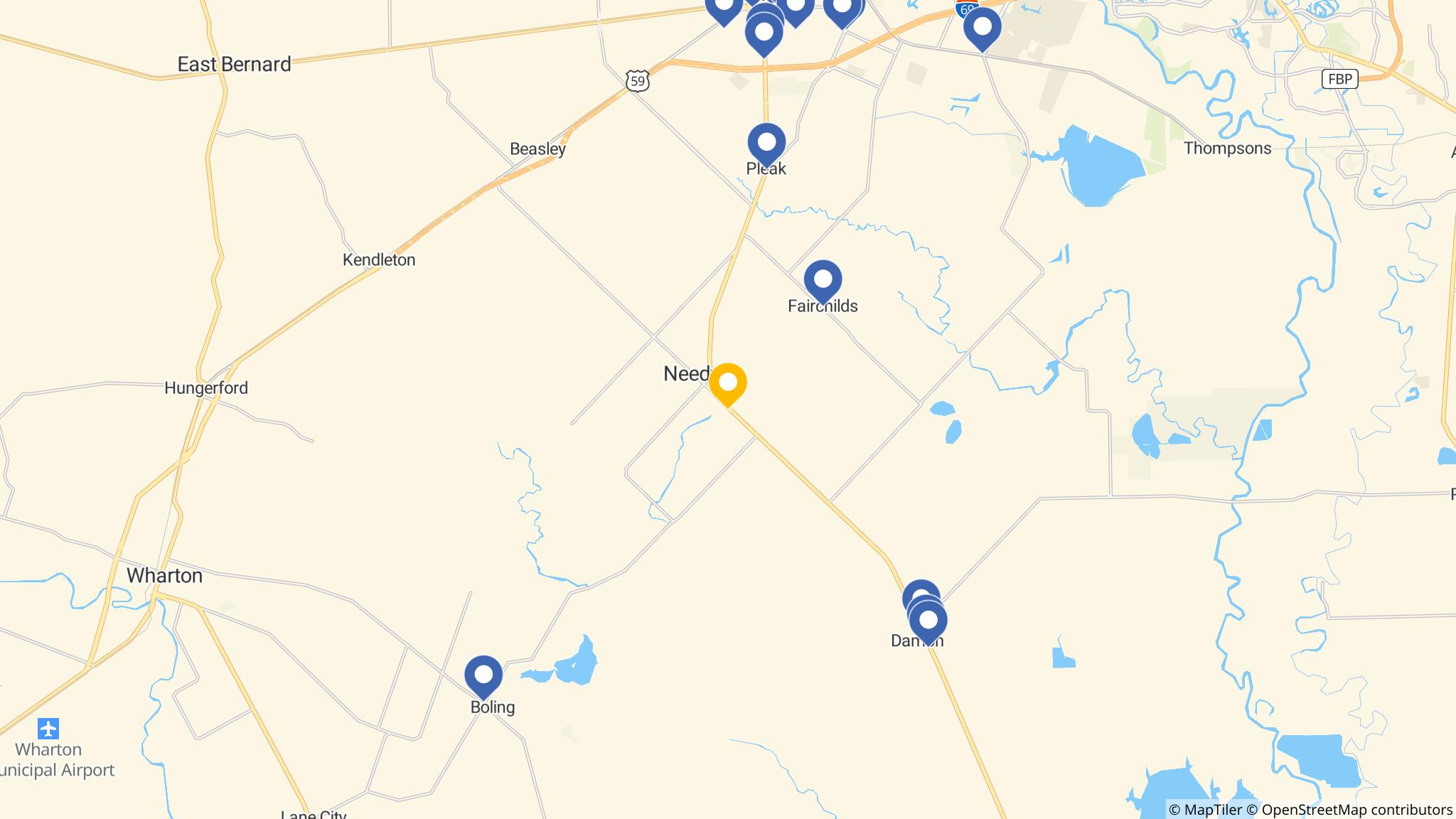 Street map of the ATM area