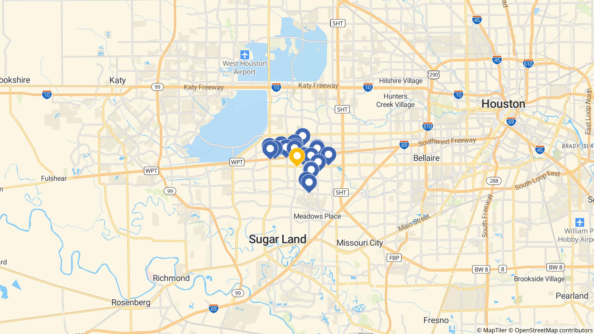 Street map of the ATM area