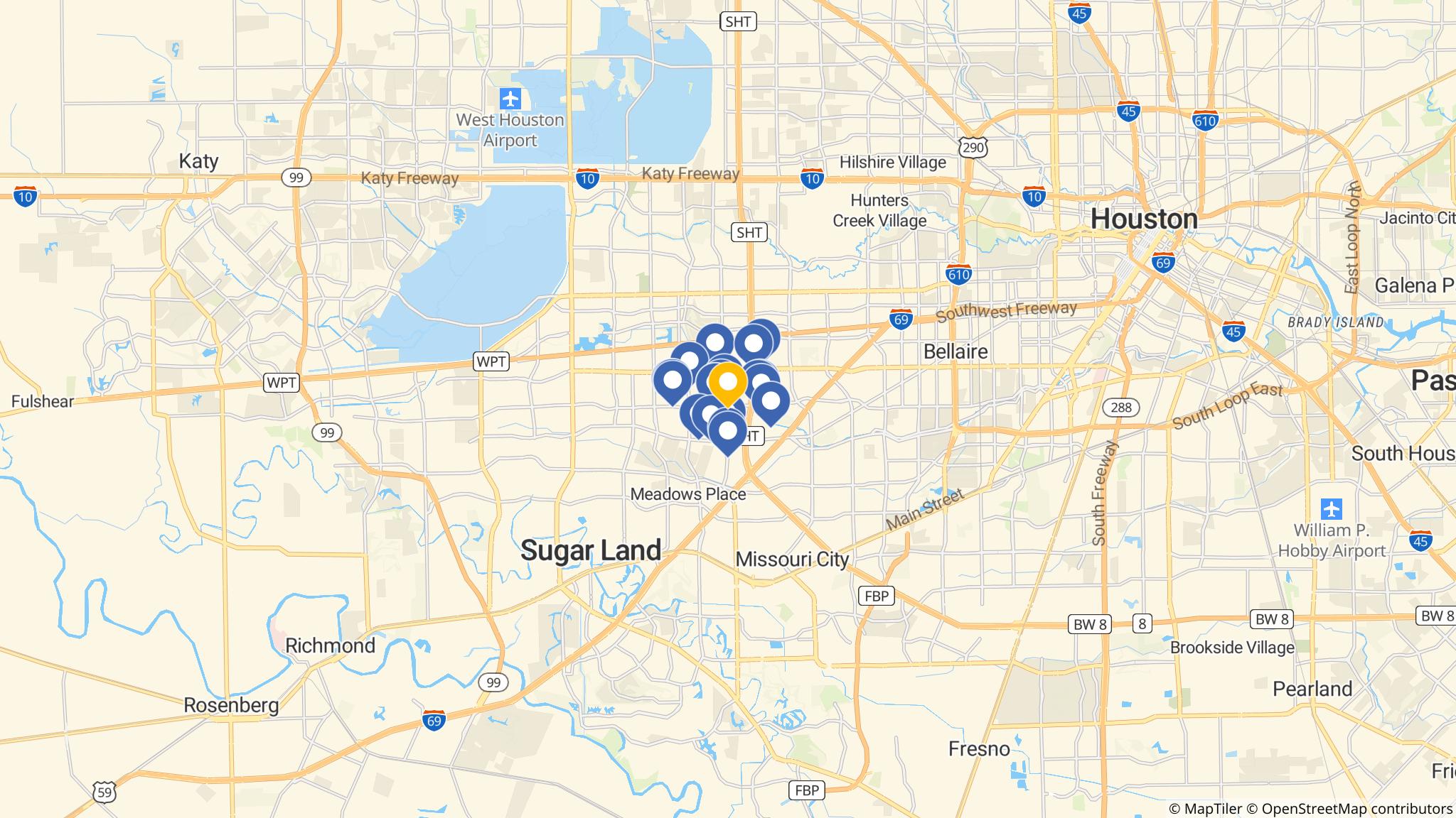 Street map of the ATM area
