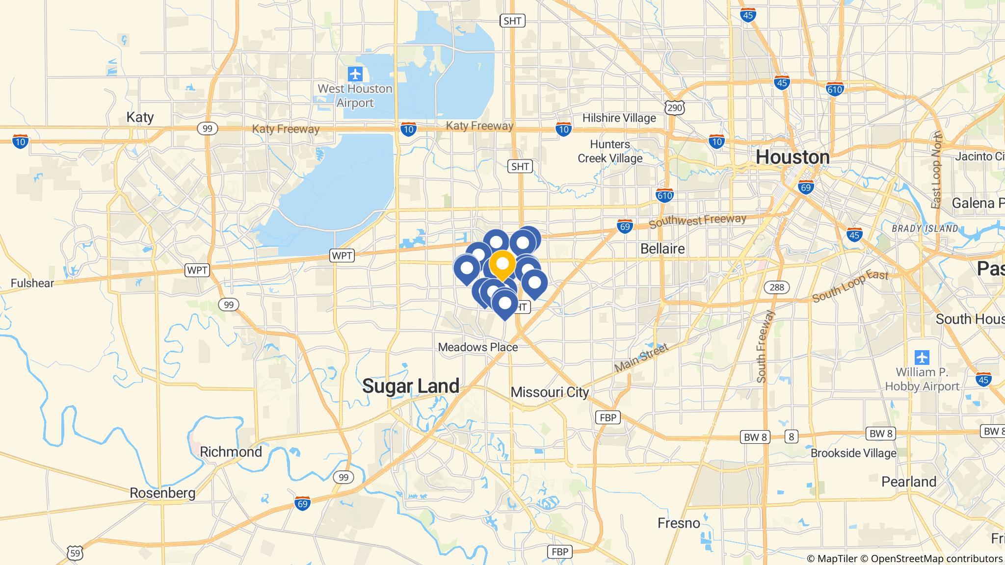 Street map of the ATM area