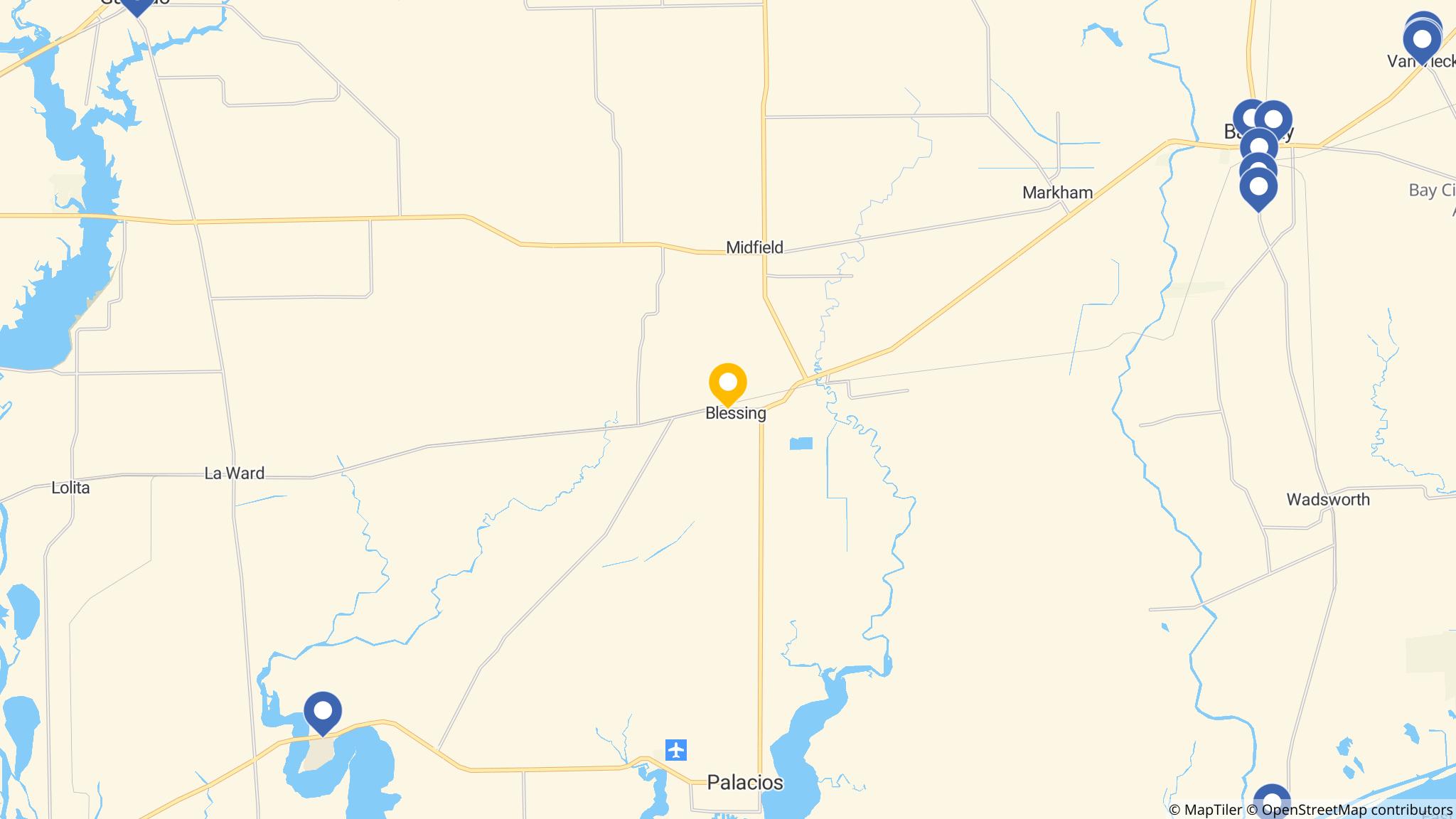 Street map of the ATM area