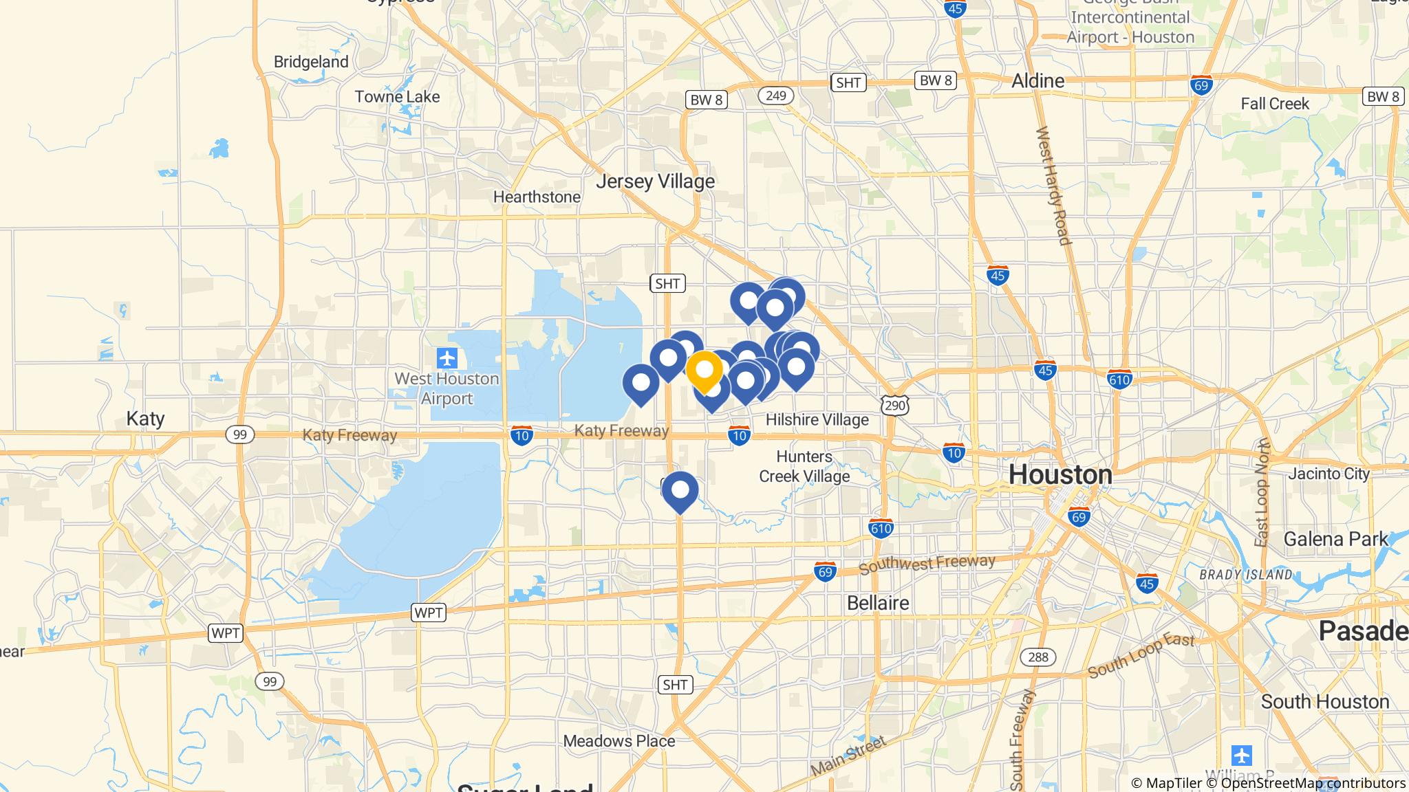 Street map of the ATM area
