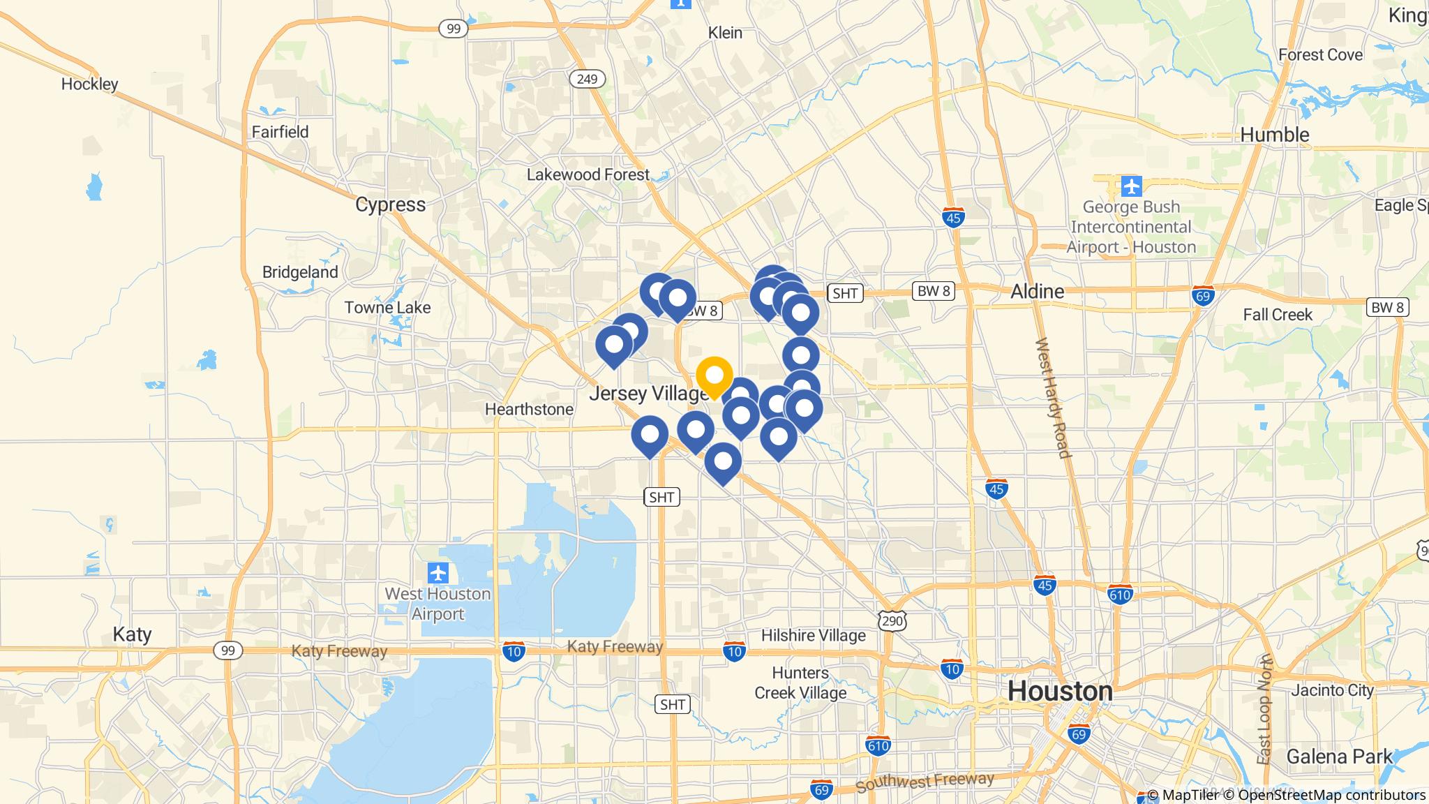 Street map of the ATM area