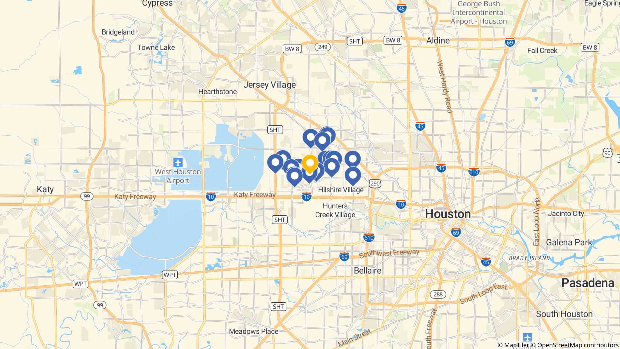 Street map of the ATM area