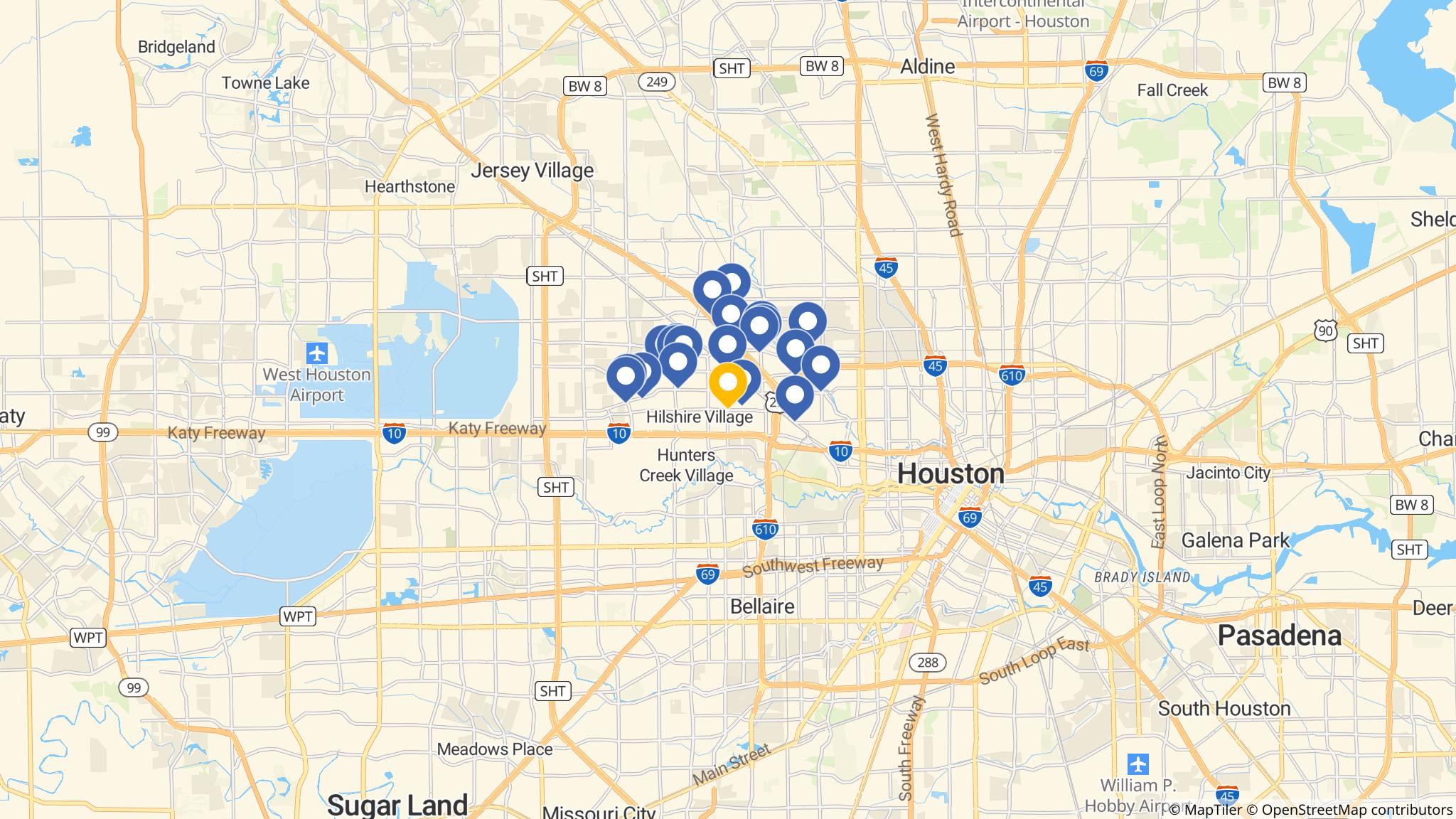 Street map of the ATM area