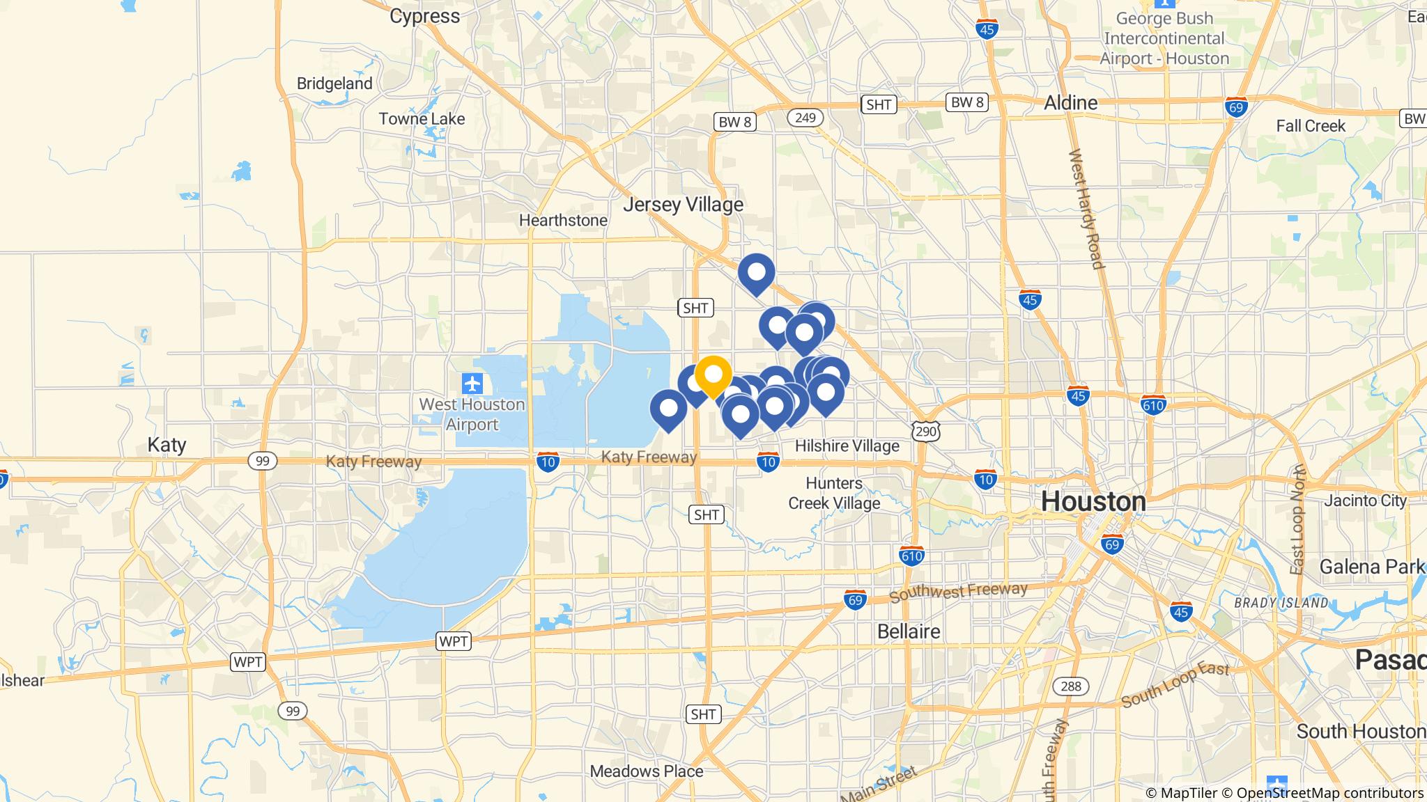 Street map of the ATM area