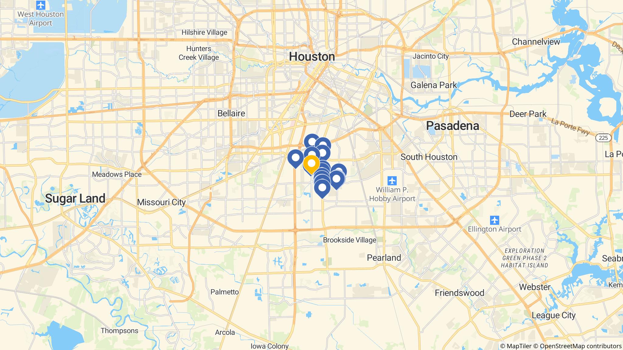 Street map of the ATM area