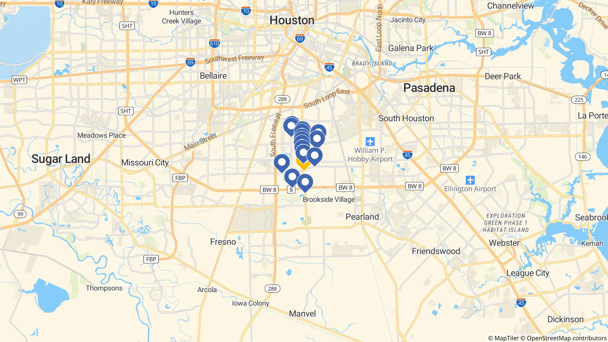 Street map of the ATM area