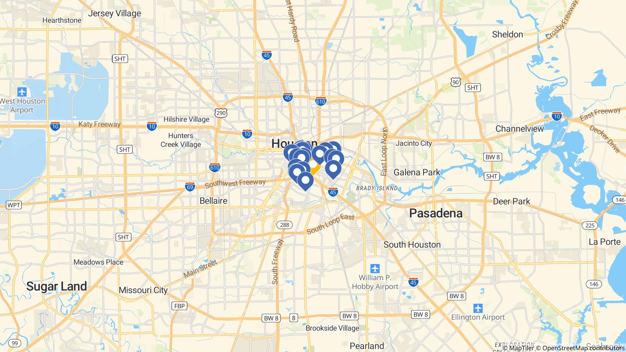 Street map of the ATM area