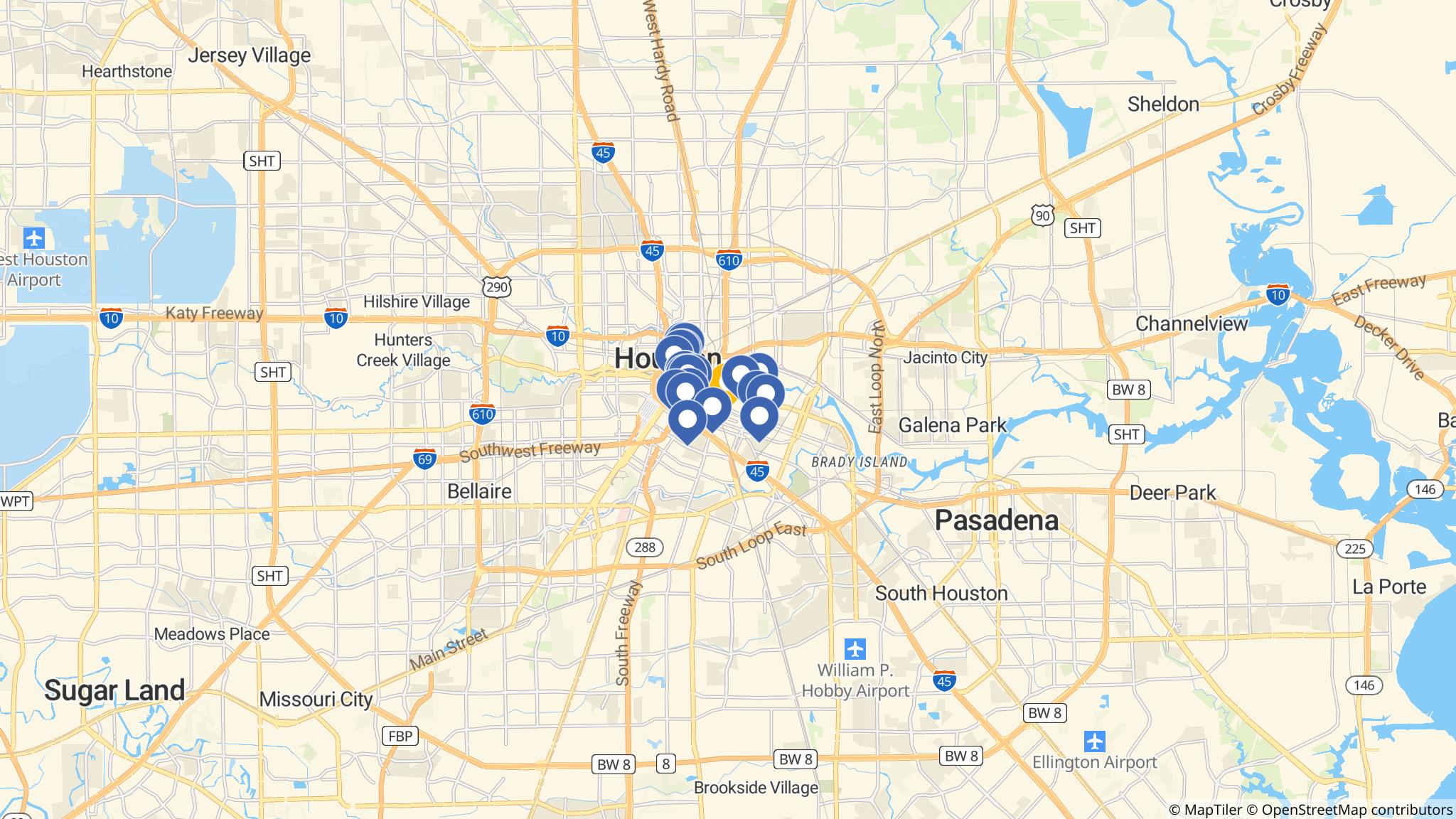 Street map of the ATM area