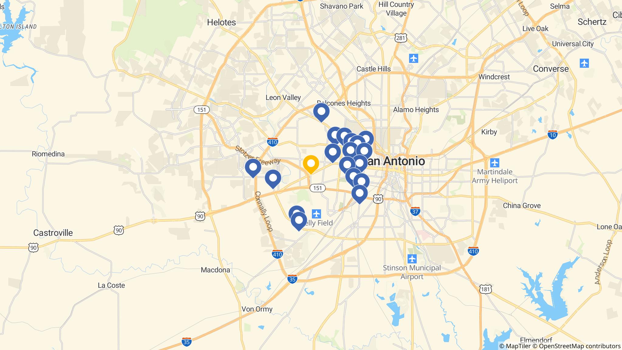 Street map of the ATM area