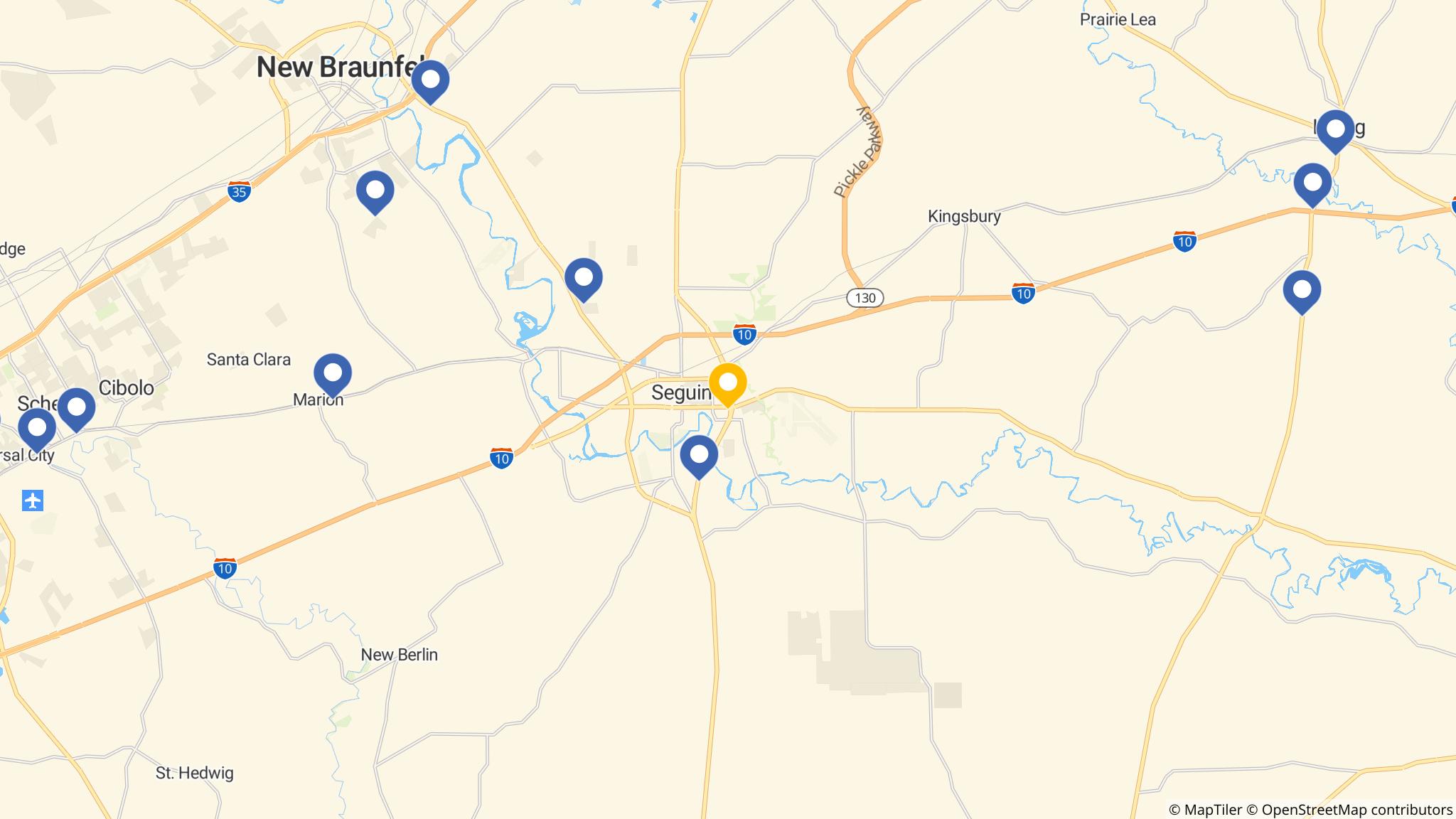 Street map of the ATM area