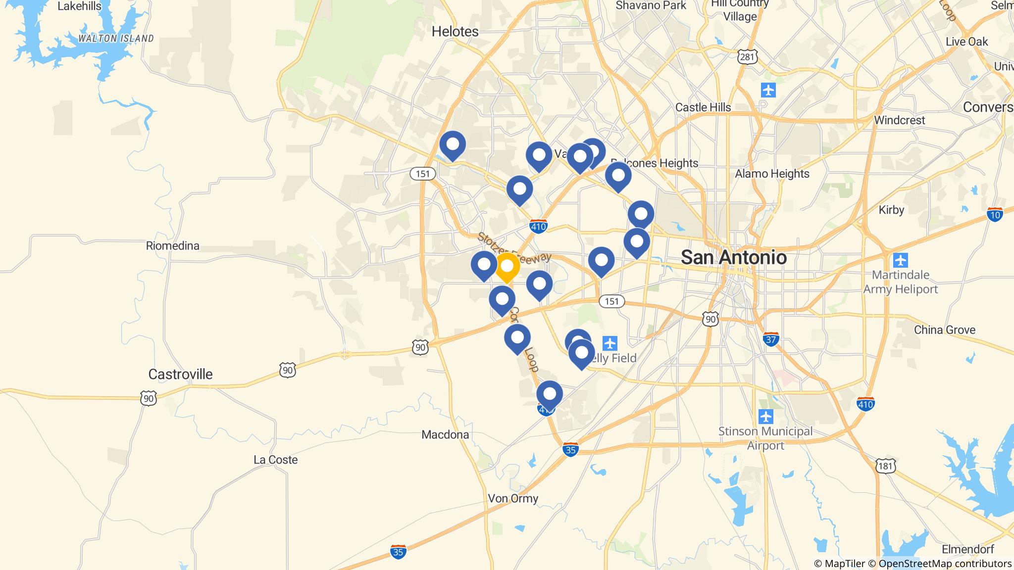 Street map of the ATM area
