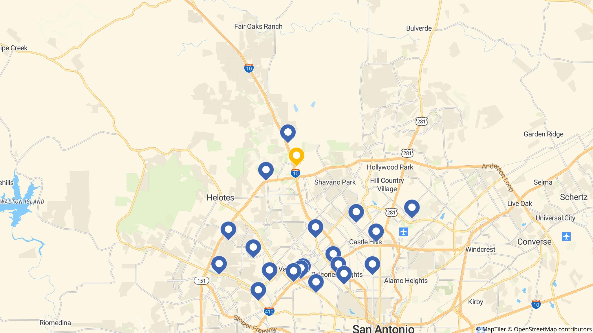 Street map of the ATM area