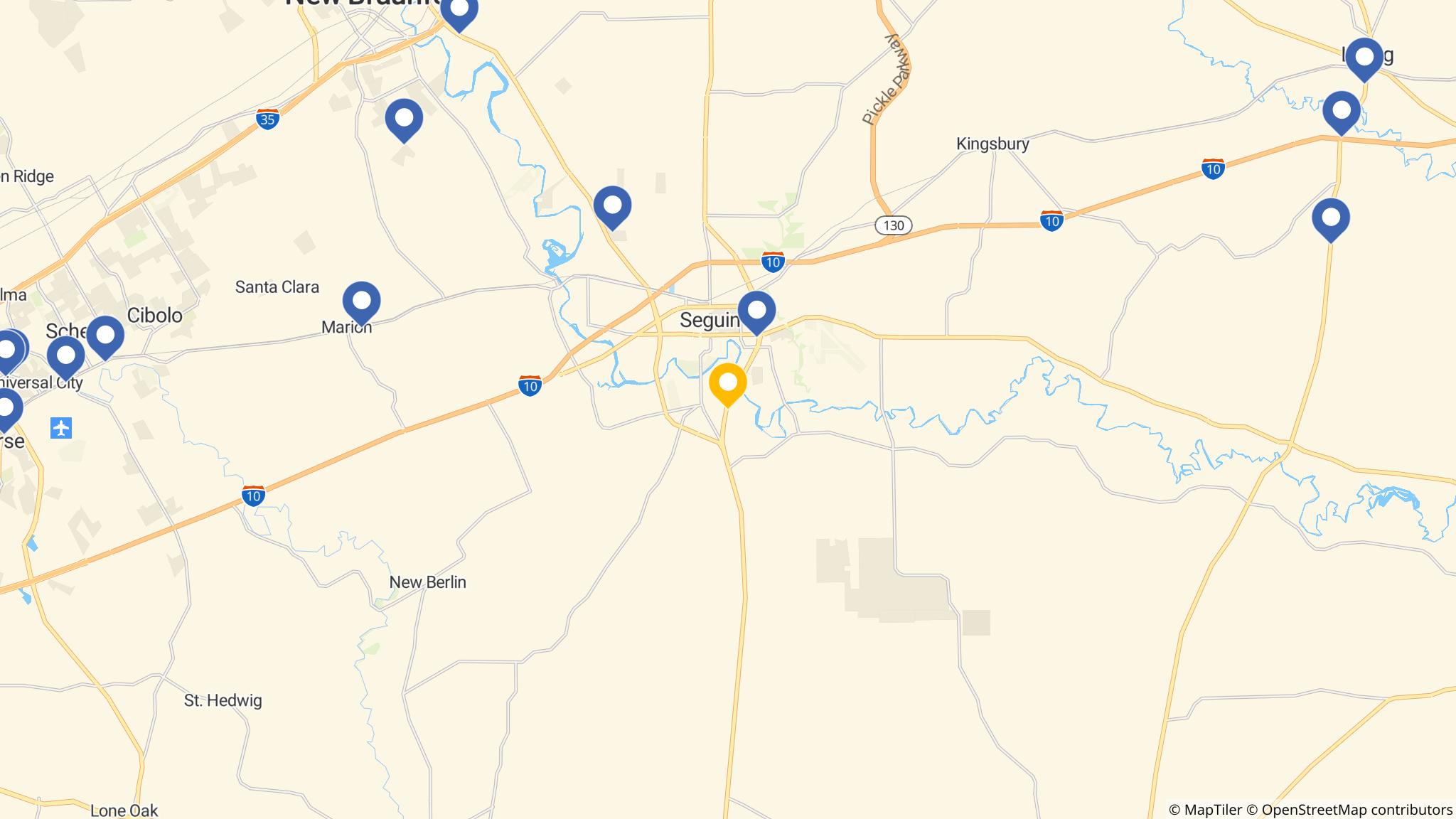 Street map of the ATM area