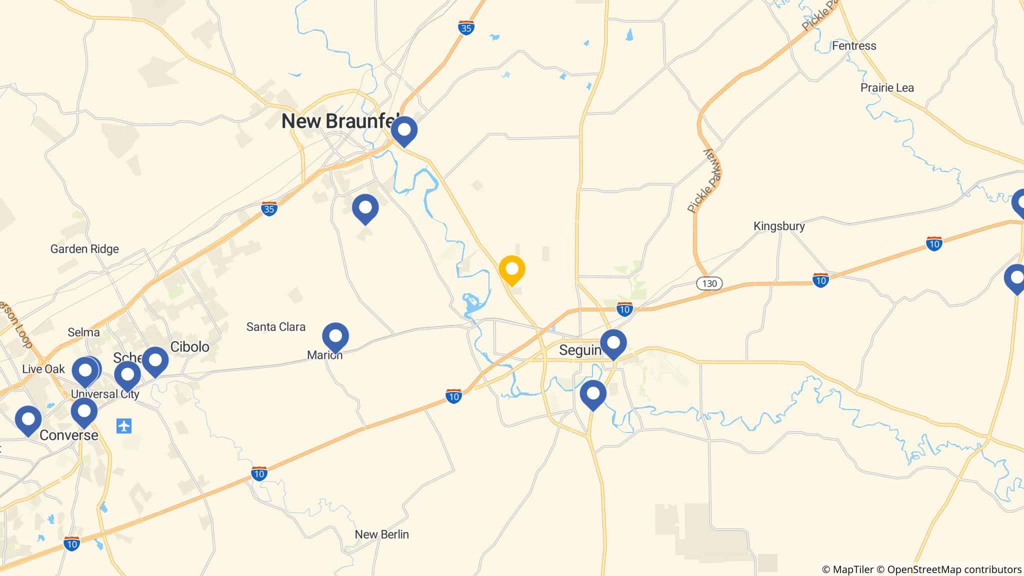Street map of the ATM area