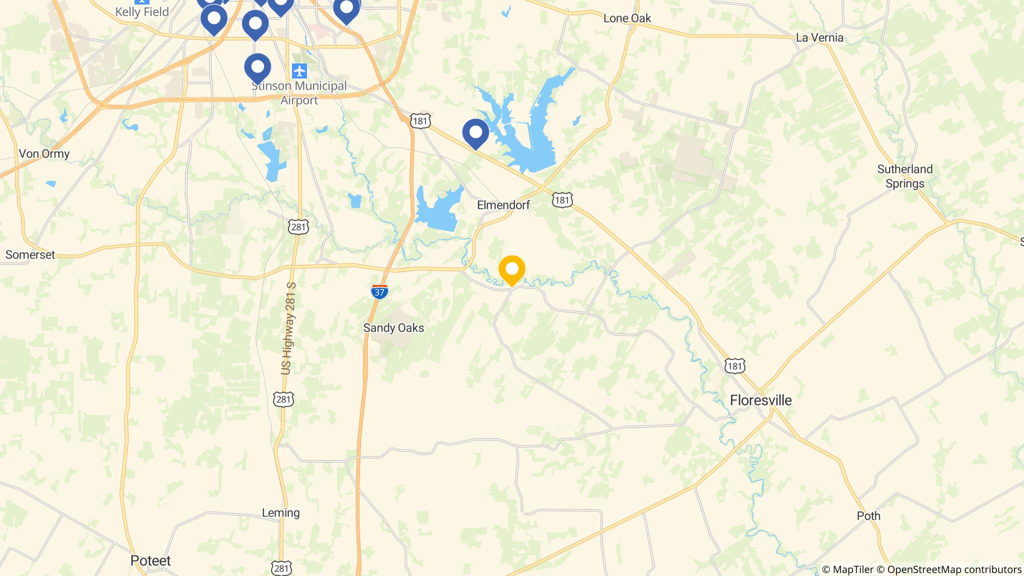 Street map of the ATM area