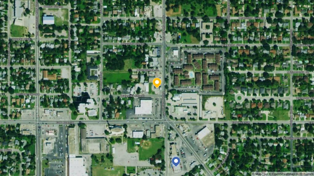 Satellite photo of the location