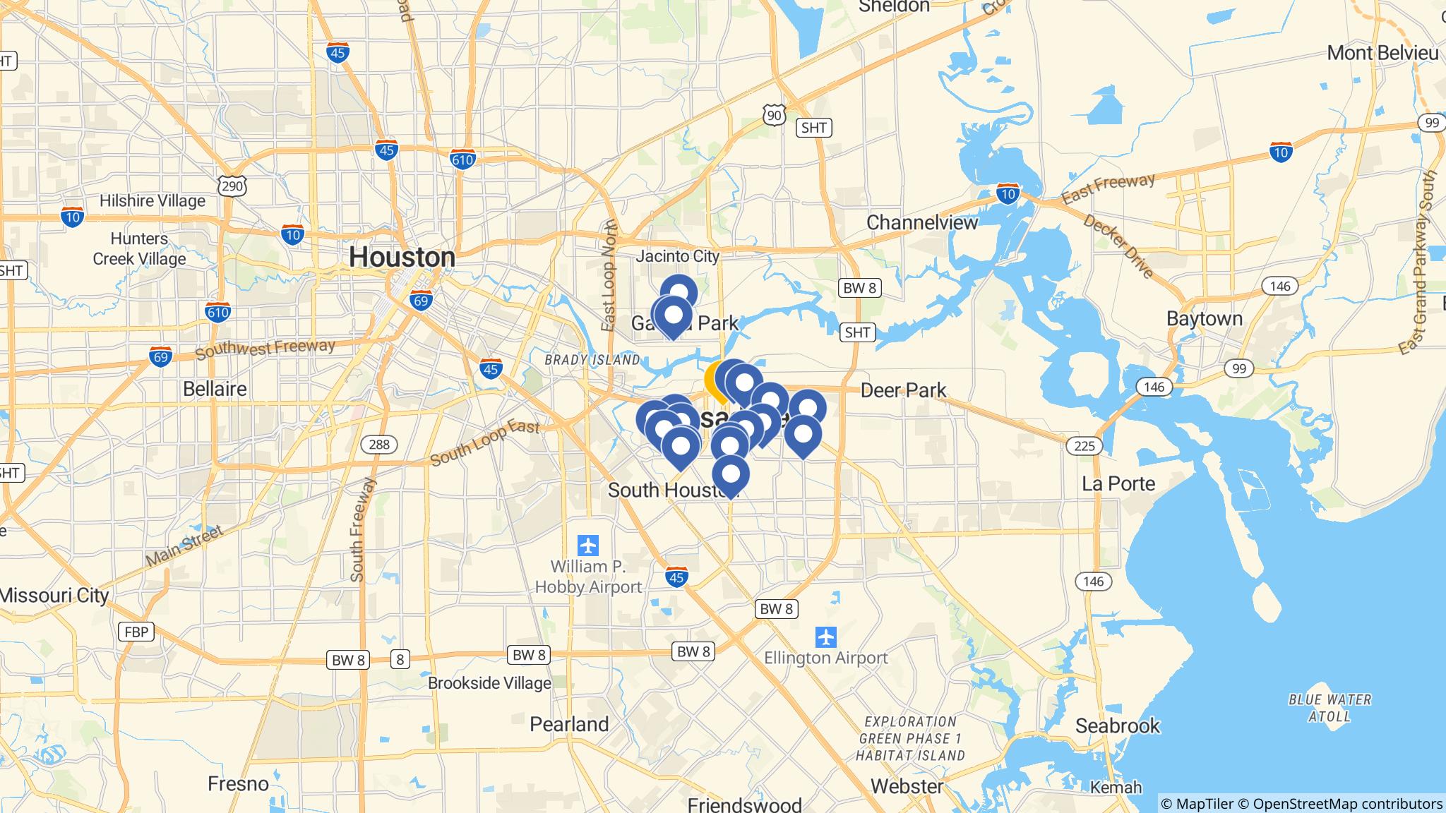 Street map of the ATM area