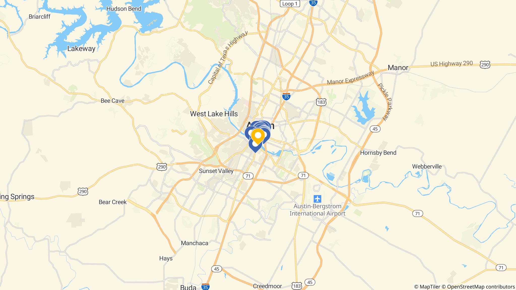 Street map of the ATM area