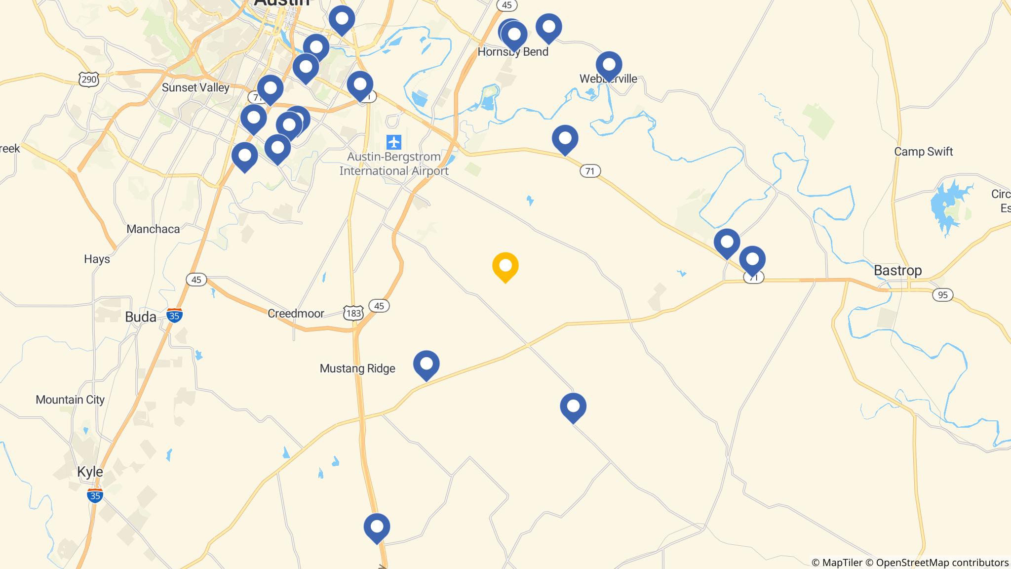Street map of the ATM area