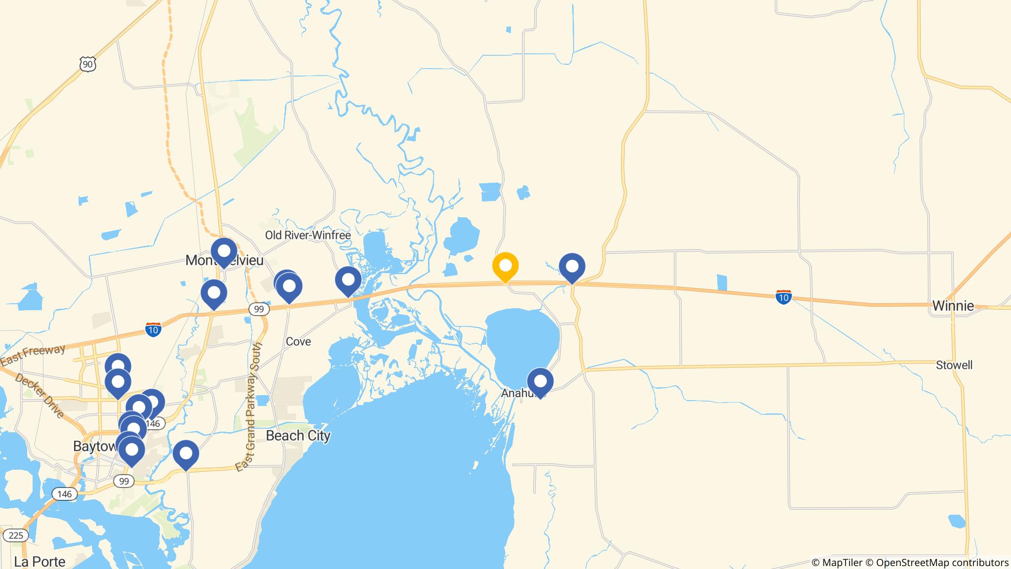 Street map of the ATM area