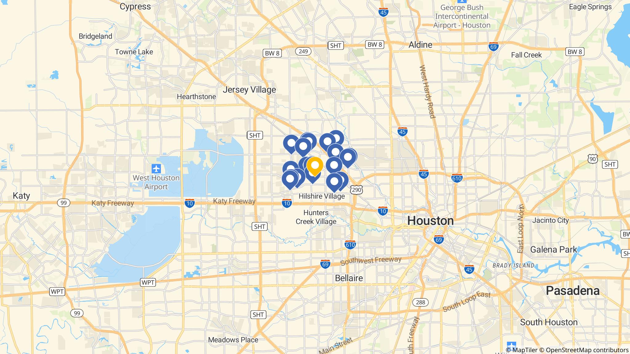 Street map of the ATM area