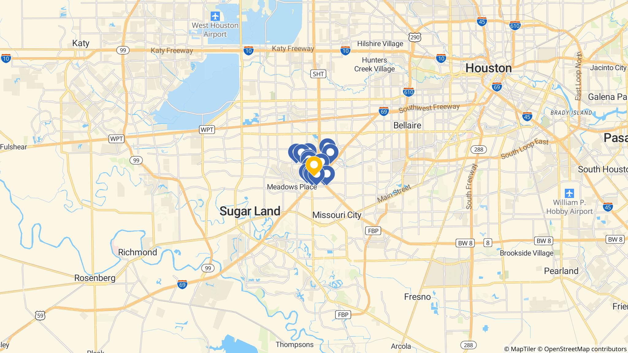 Street map of the ATM area