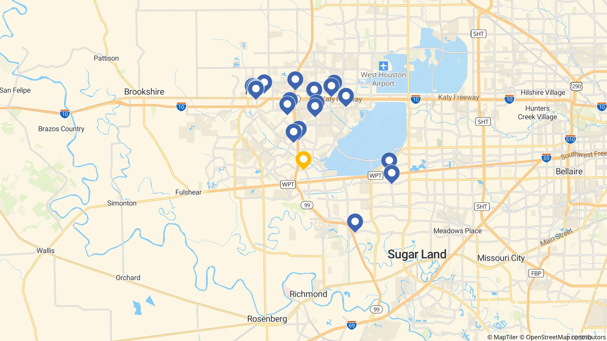Street map of the ATM area