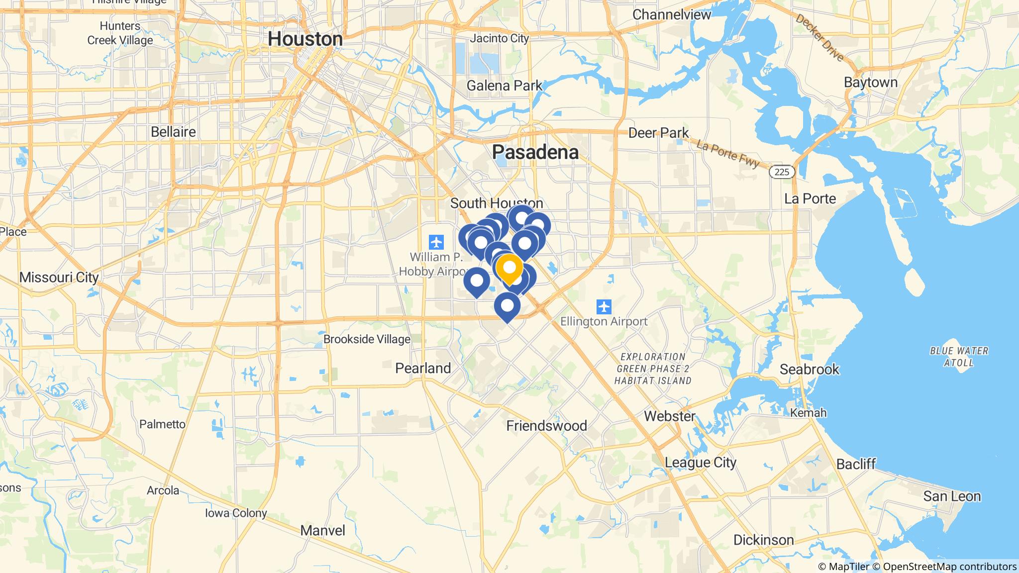Street map of the ATM area