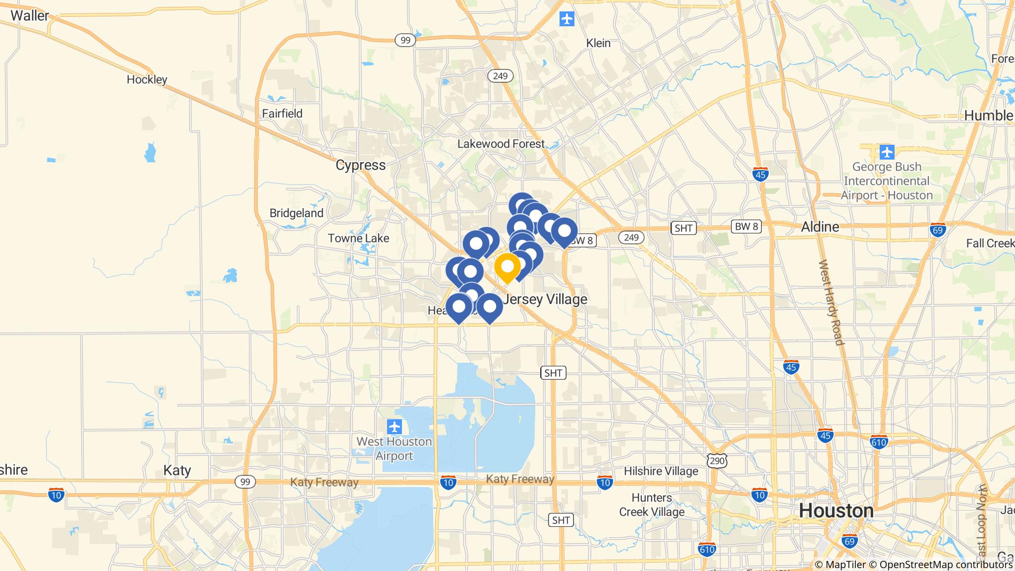 Street map of the ATM area