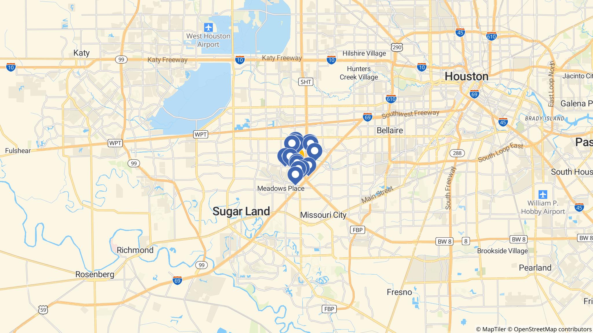 Street map of the ATM area