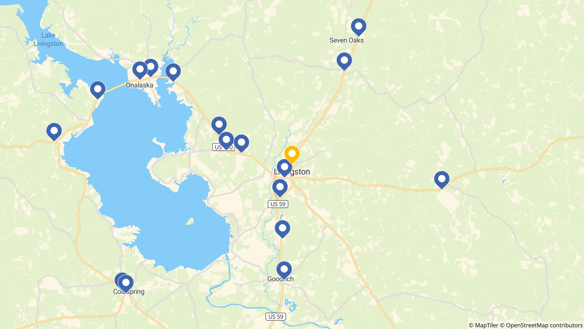 Street map of the ATM area