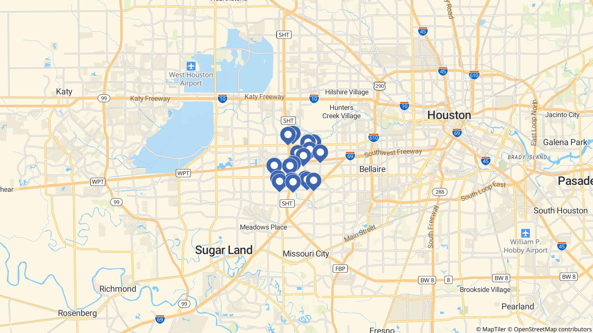 Street map of the ATM area