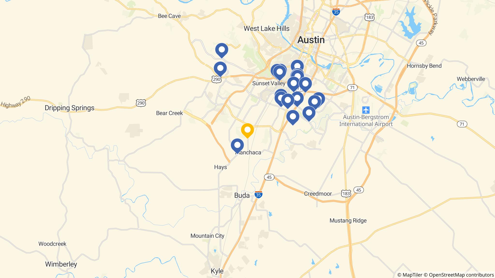 Street map of the ATM area